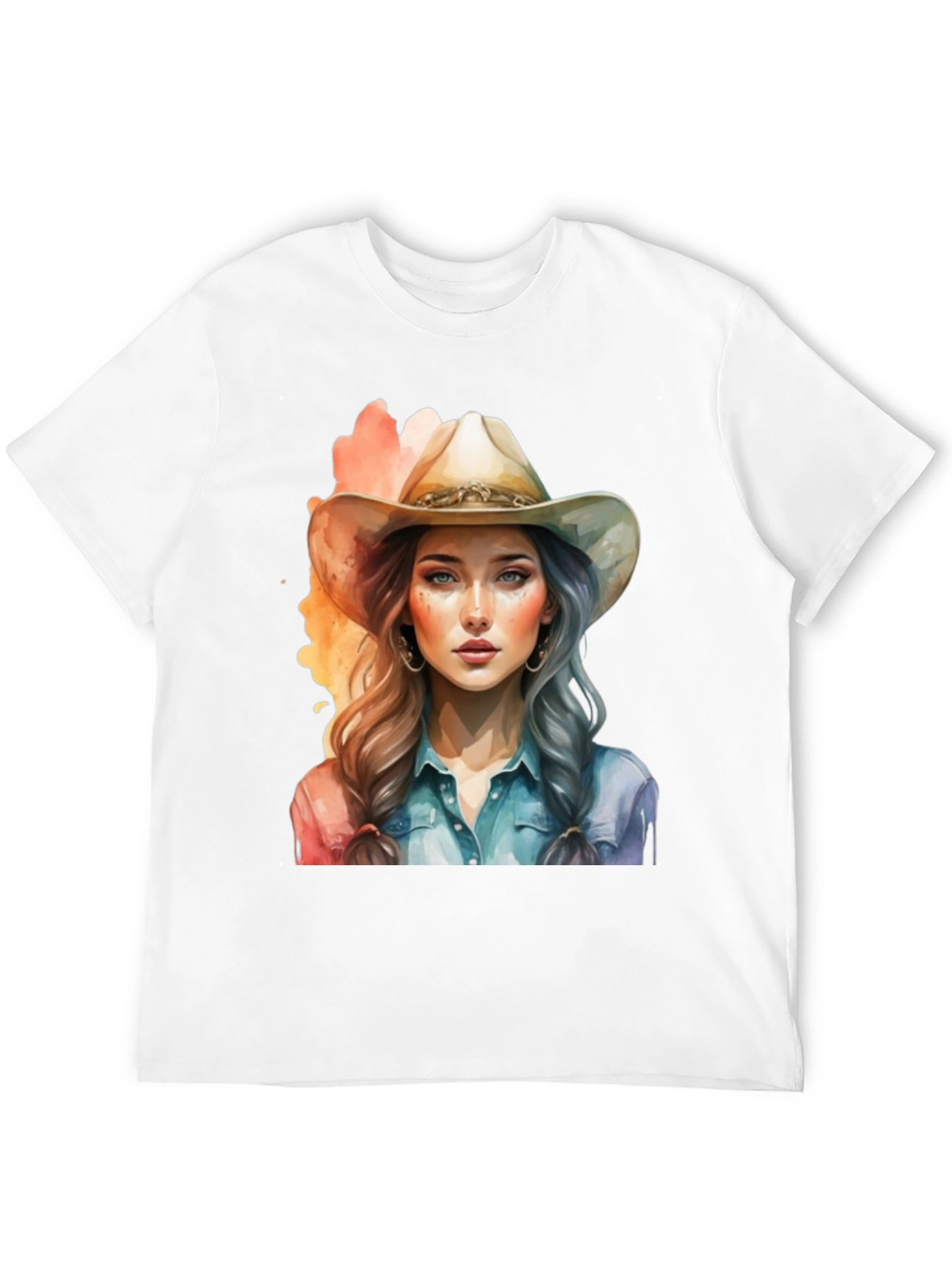 Cowgirl Graphic Tee - Western Style Cotton T-Shirt