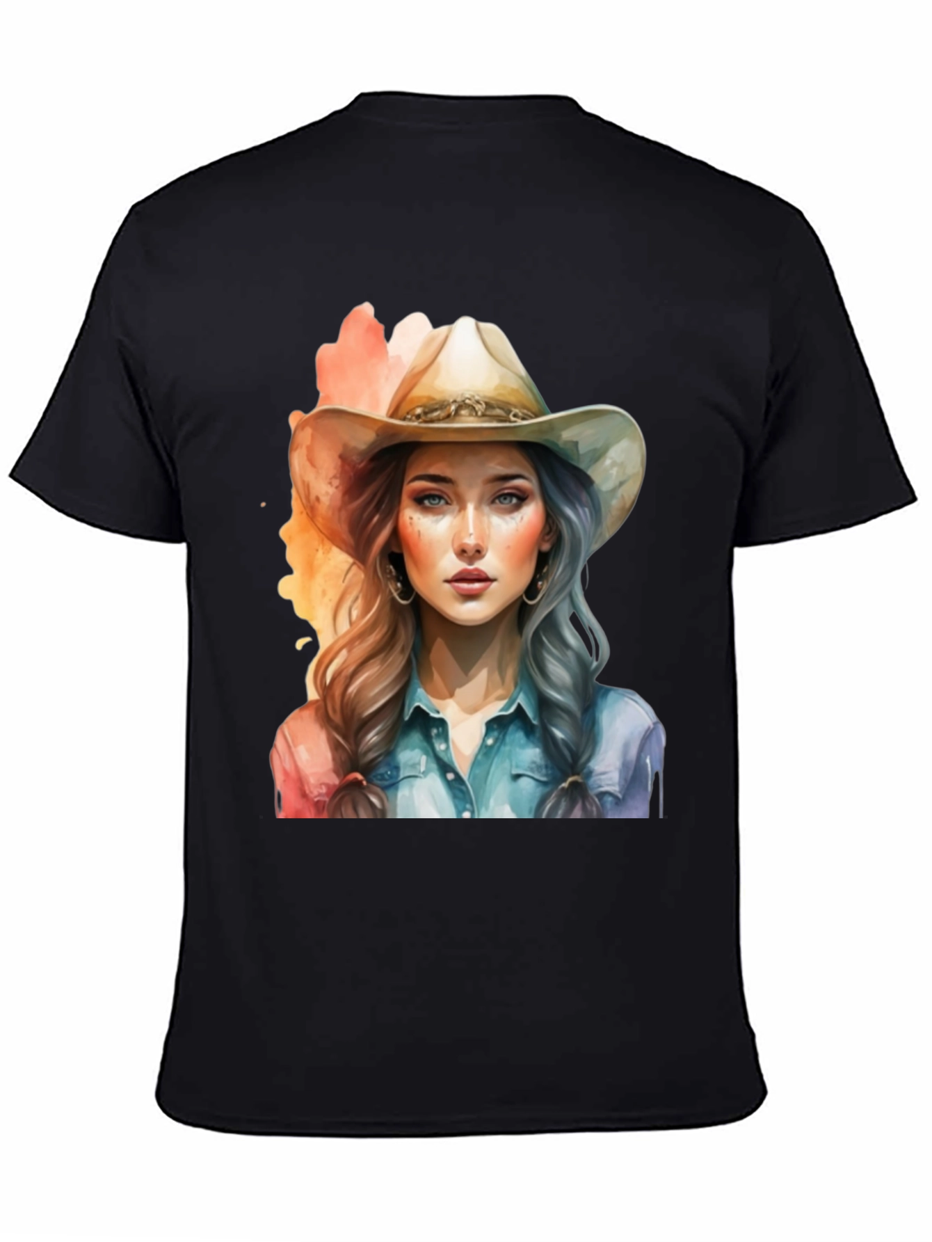 Cowgirl Graphic Tee - Western Style Cotton T-Shirt