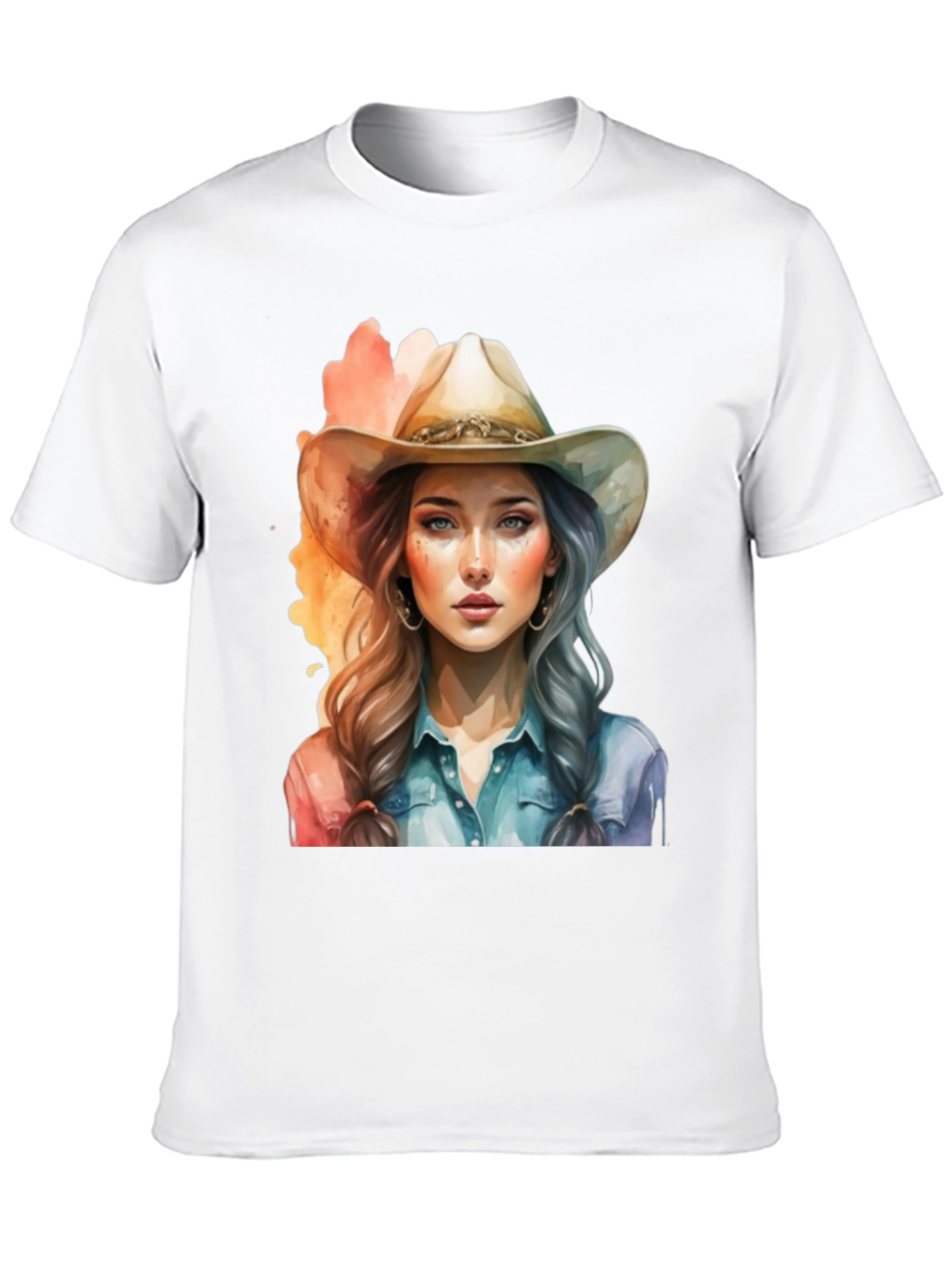 Cowgirl Graphic Tee - Western Style Cotton T-Shirt