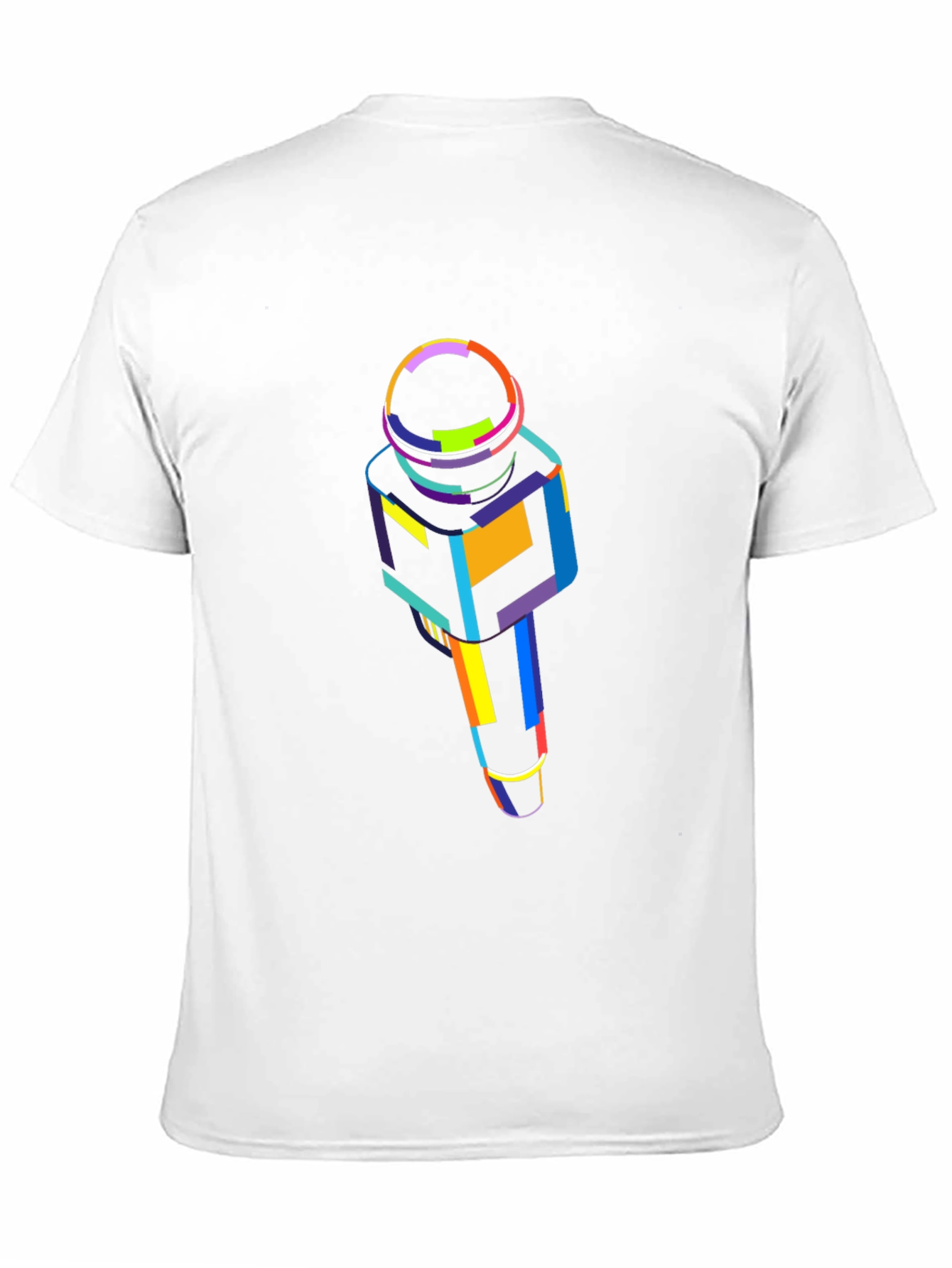 Abstract Microphone Graphic Tee - Bold Style