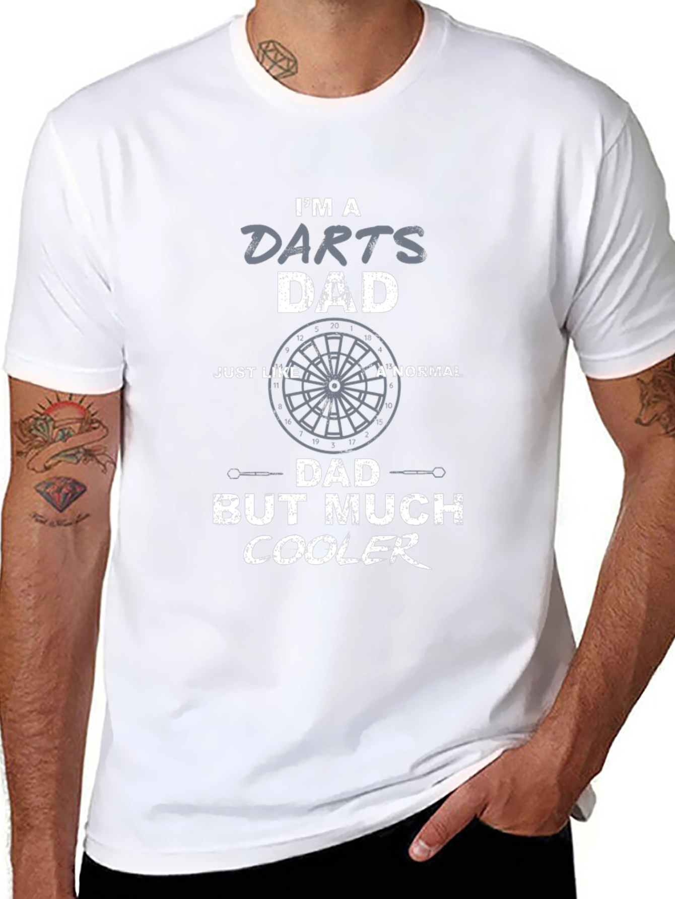 Dart Dad T-Shirt - Cool Fathers Day Gift