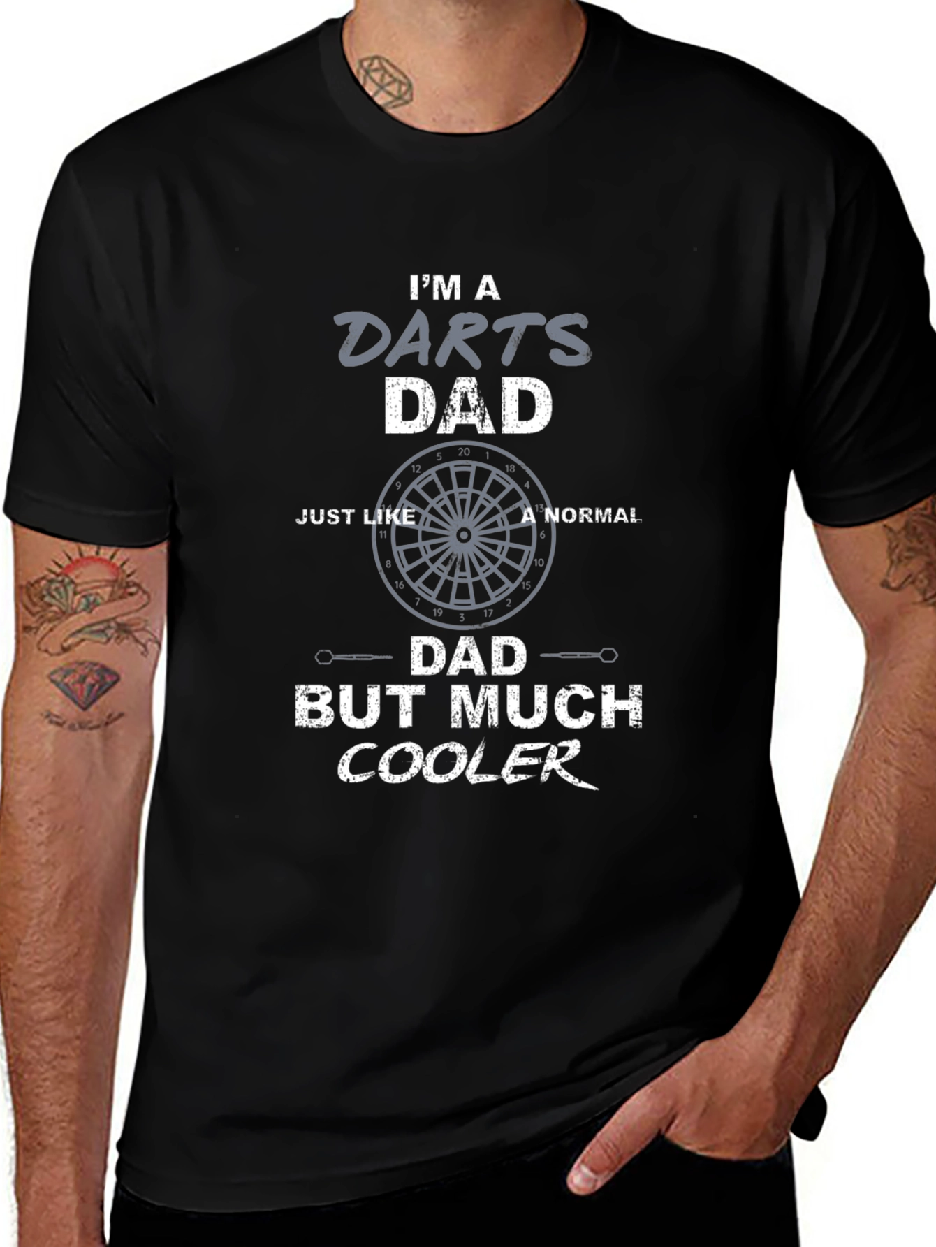 Dart Dad T-Shirt - Cool Fathers Day Gift