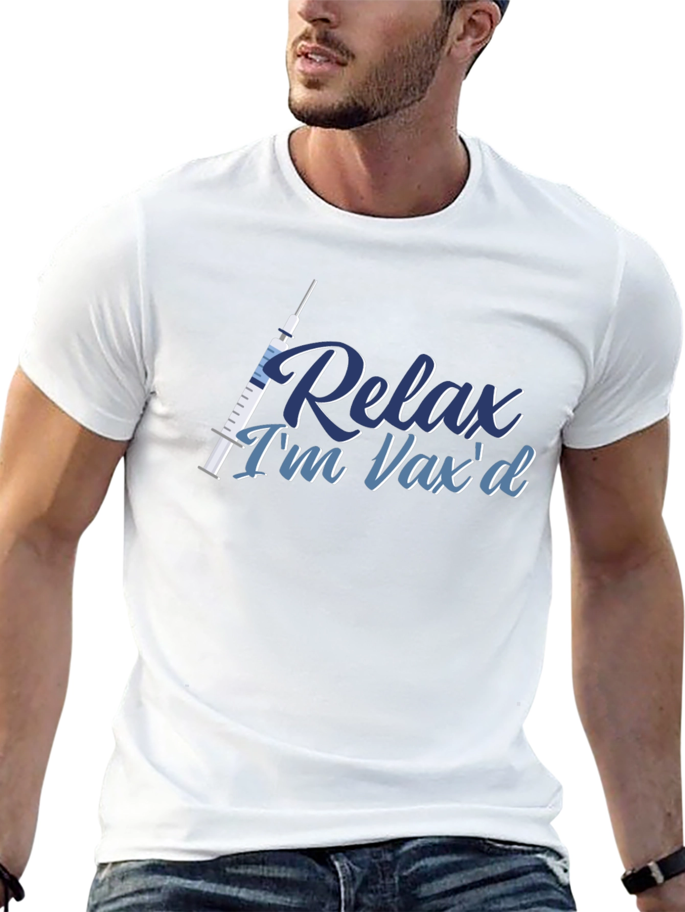 Relax Im Vaxd T-Shirt - Vaccine Pride