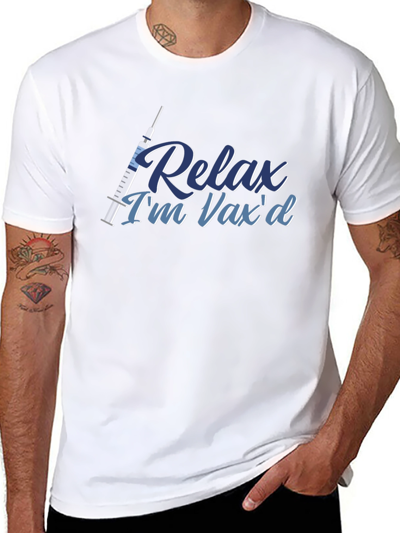 Relax Im Vaxd T-Shirt - Vaccine Pride
