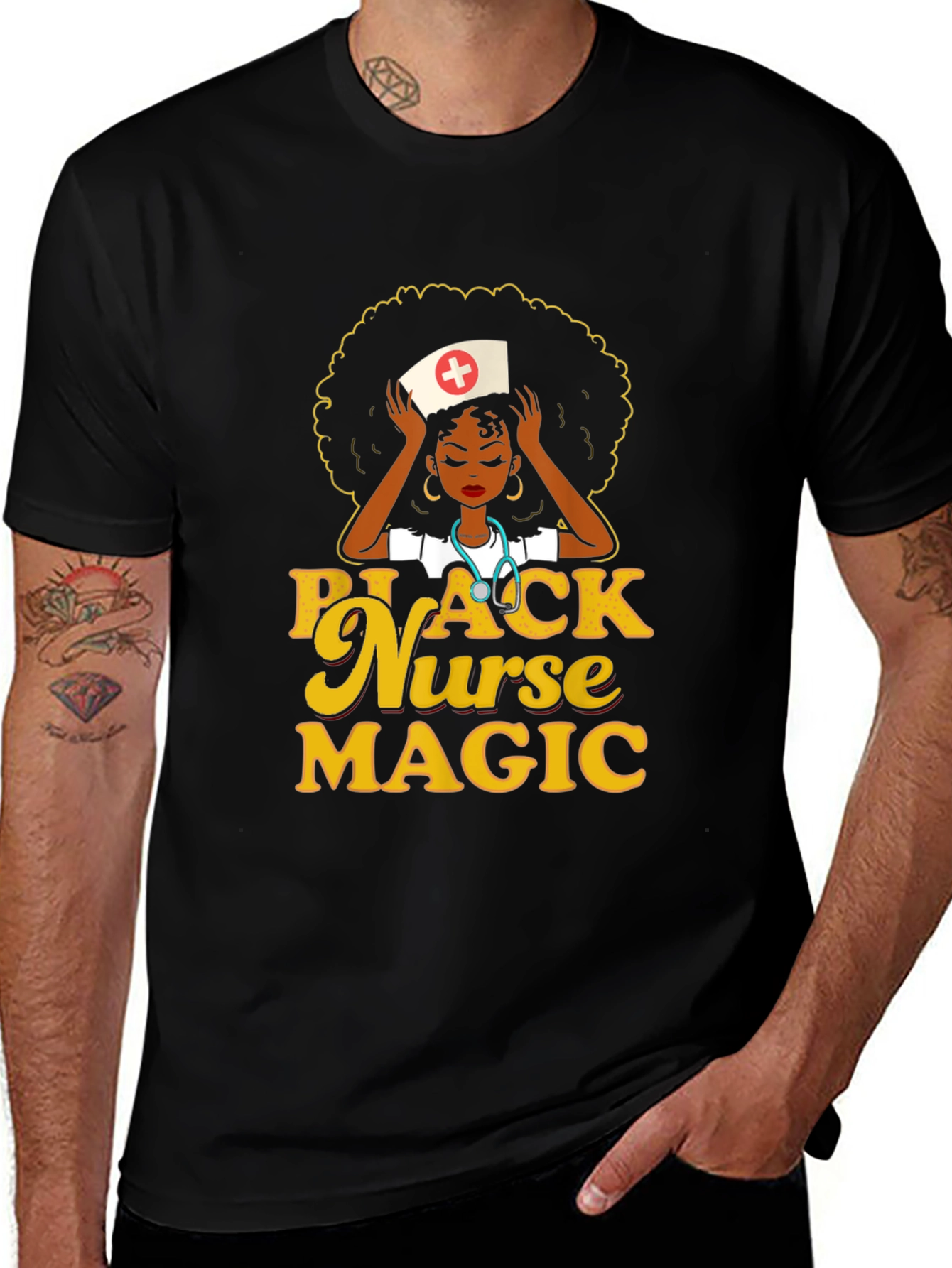 Black Nurse Magic T-Shirt