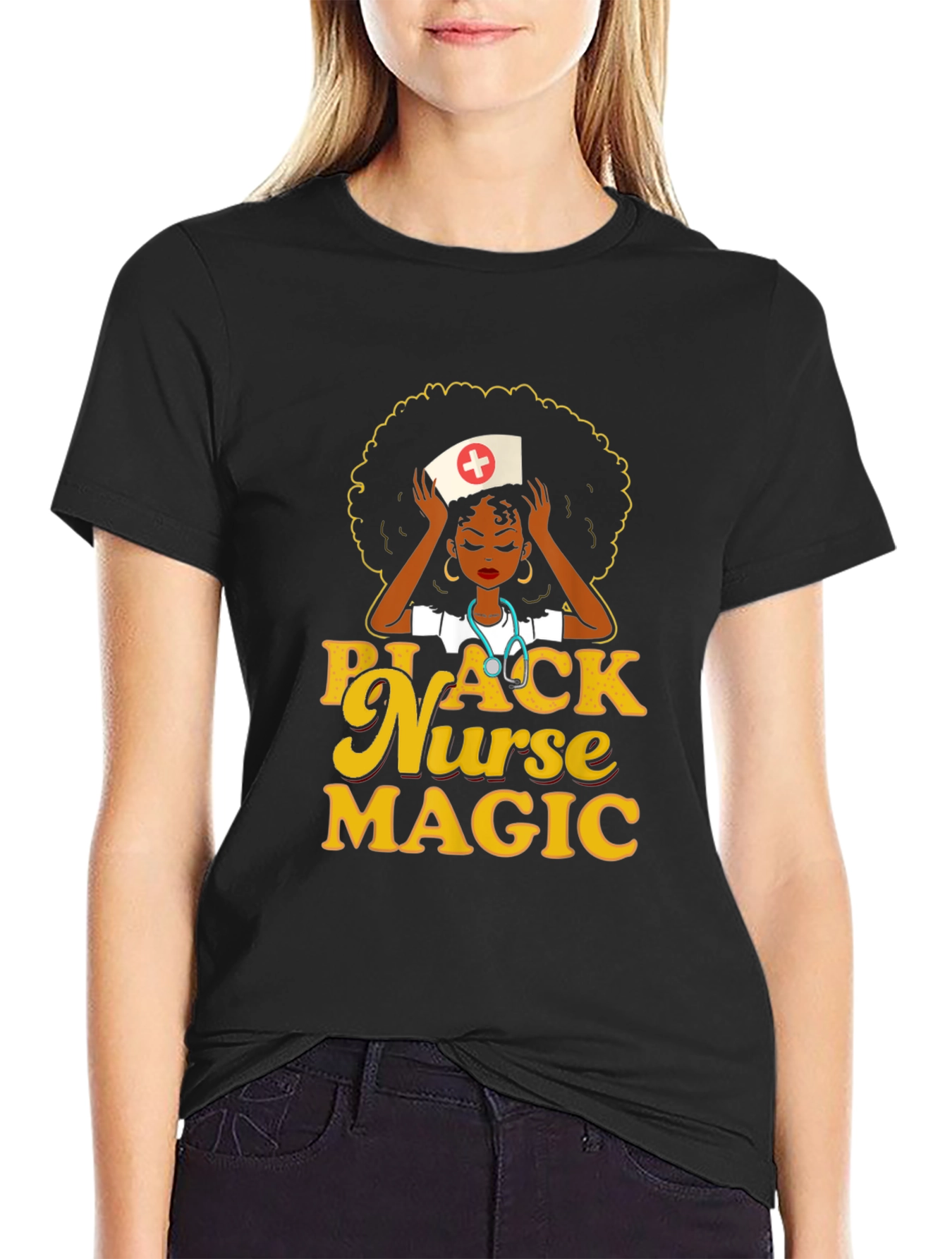 Black Nurse Magic T-Shirt
