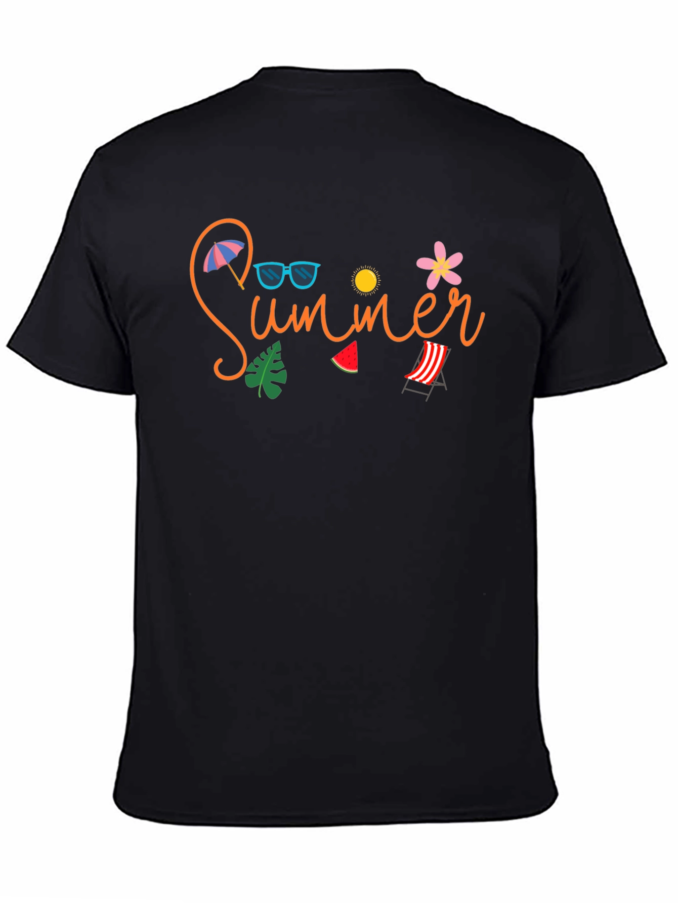 Summer Vibes T-Shirt - Black Graphic Tee