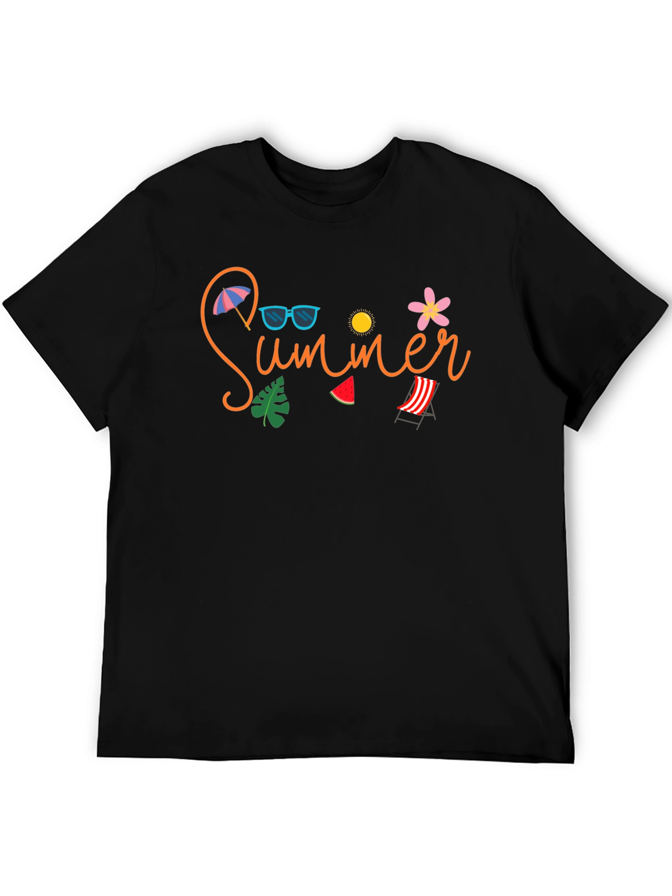 Summer Vibes T-Shirt - Black Graphic Tee