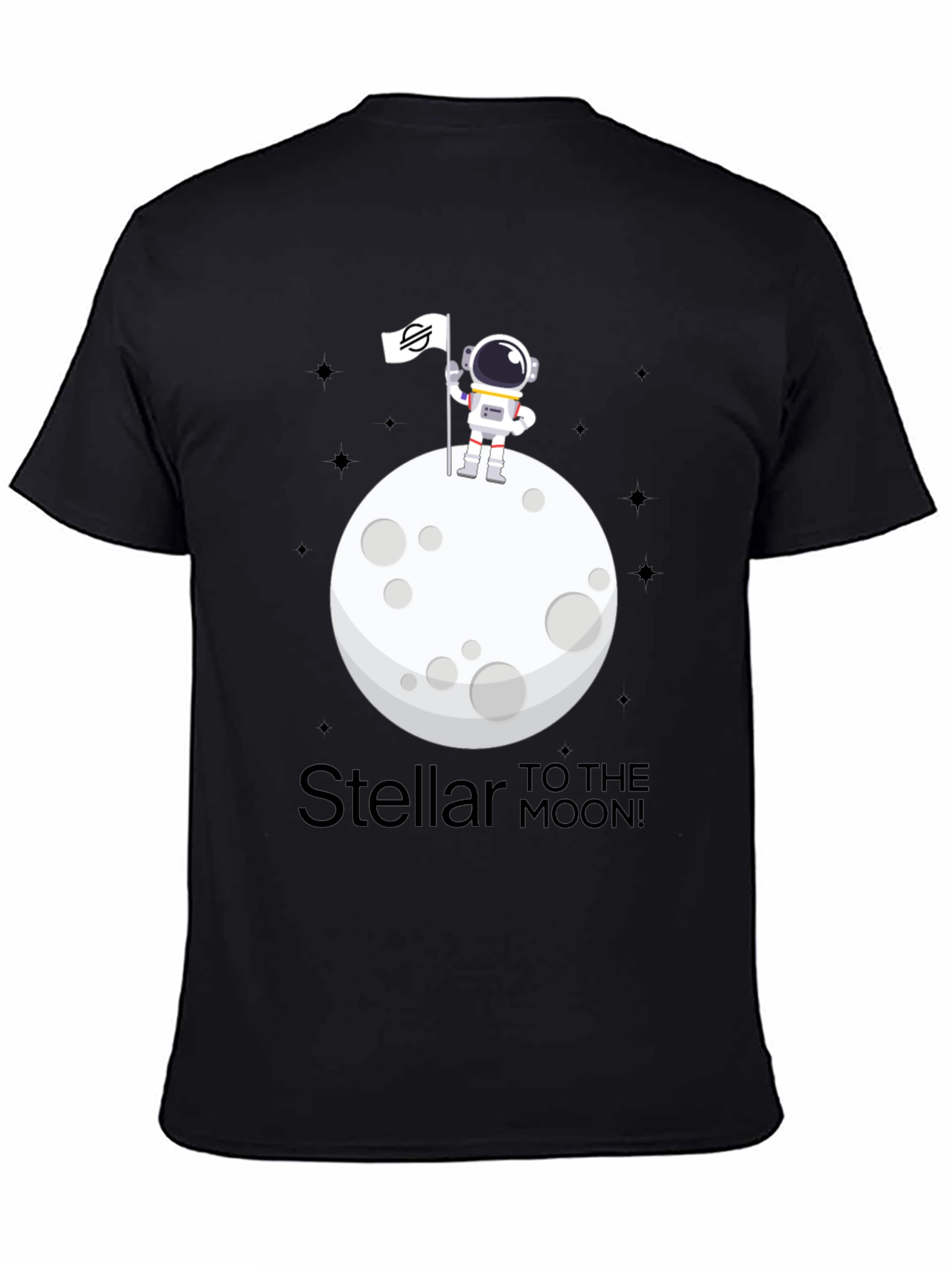 Stellar to the Moon T-Shirt - Crypto Astronaut Design