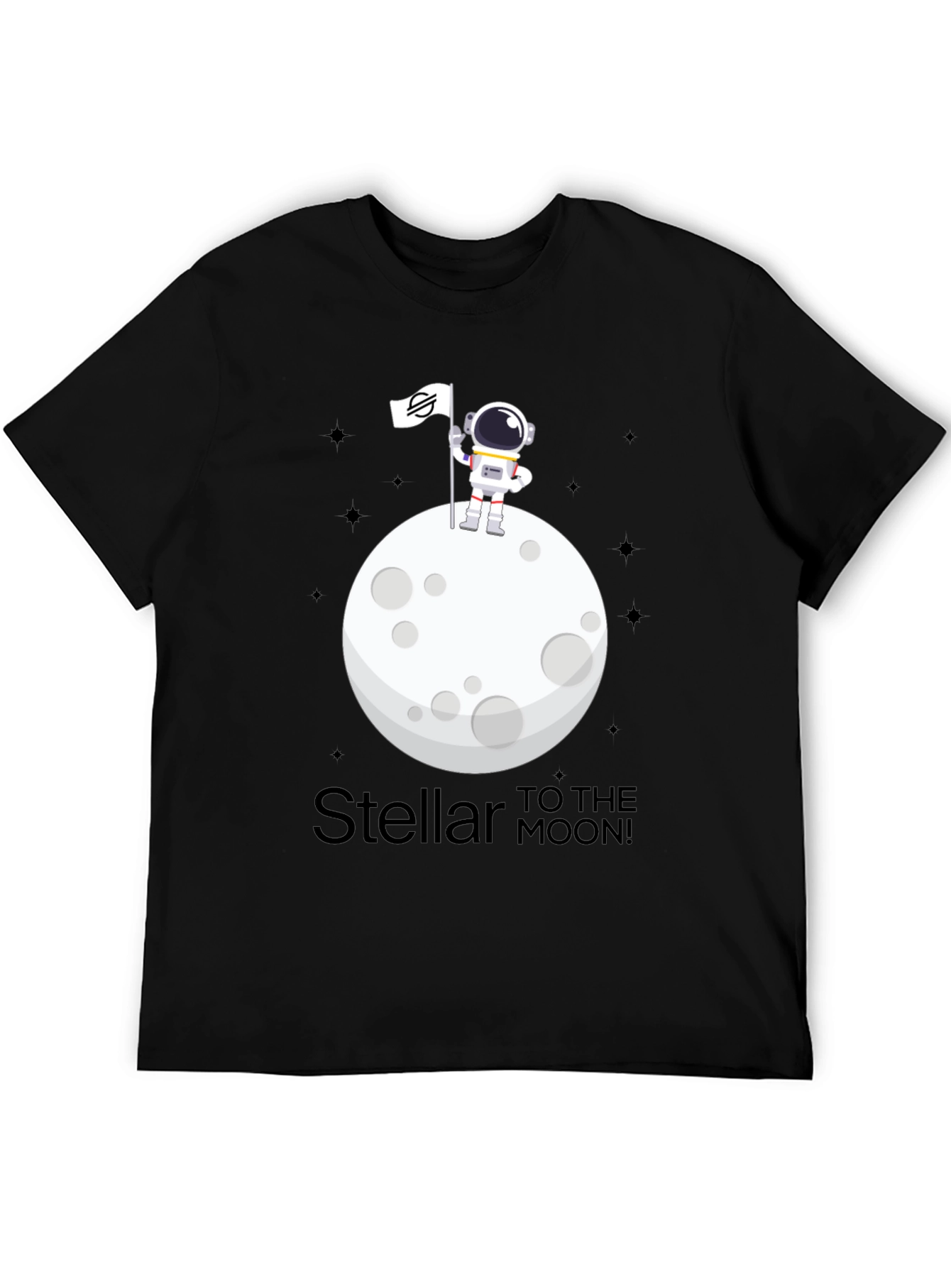 Stellar to the Moon T-Shirt - Crypto Astronaut Design