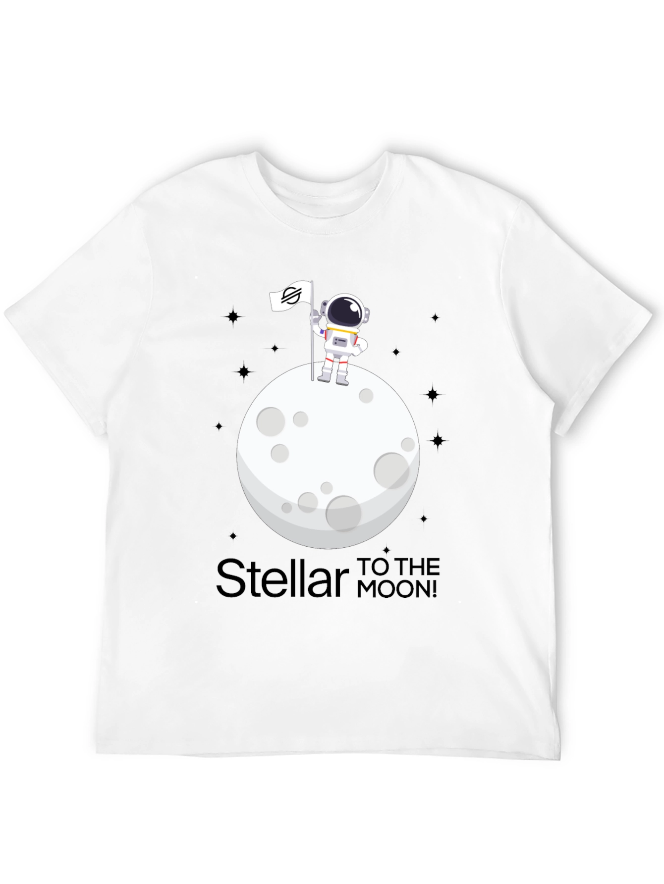 Stellar to the Moon T-Shirt - Crypto Astronaut Design