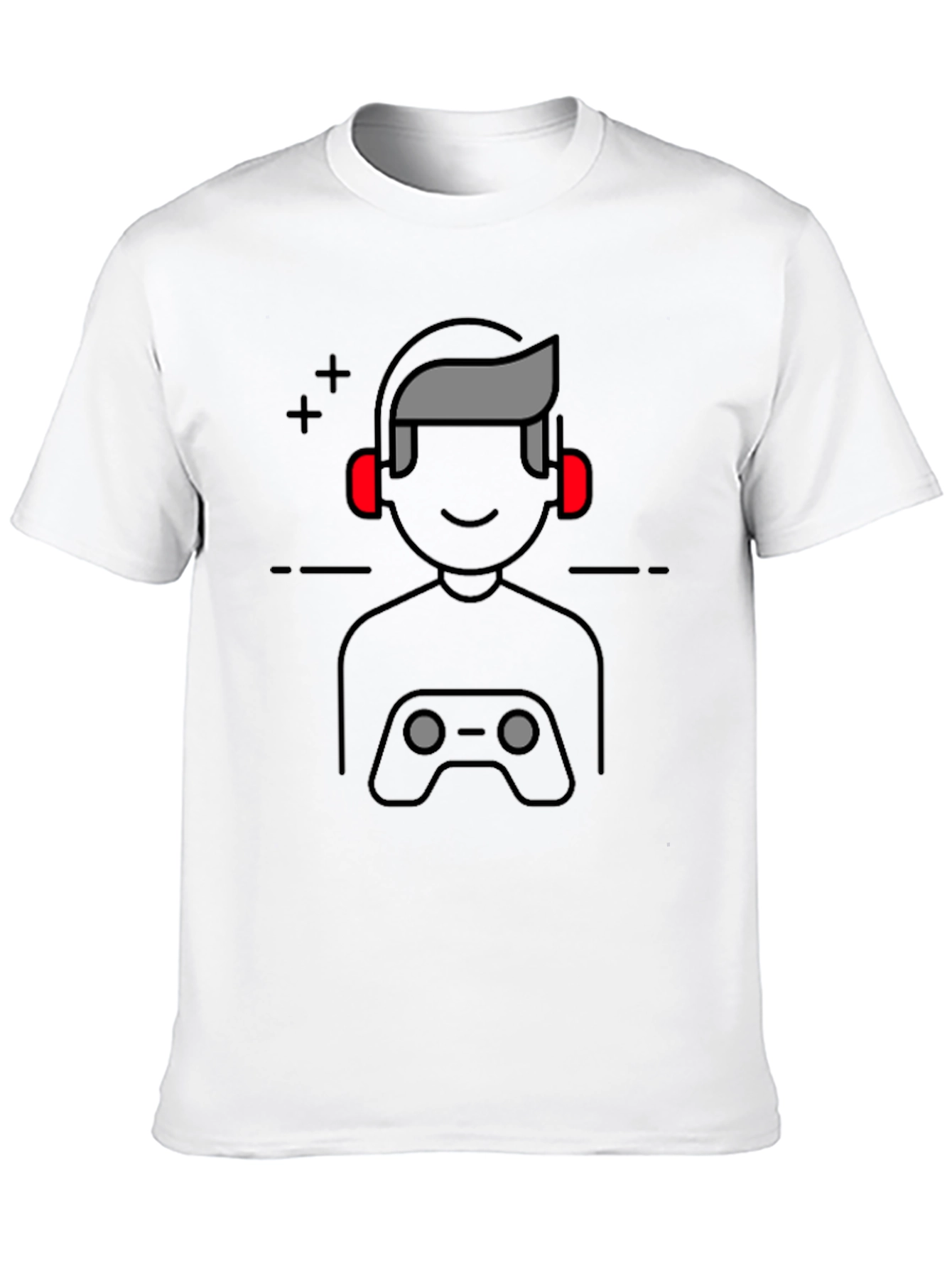 Gamer Icon Graphic Print T-Shirt