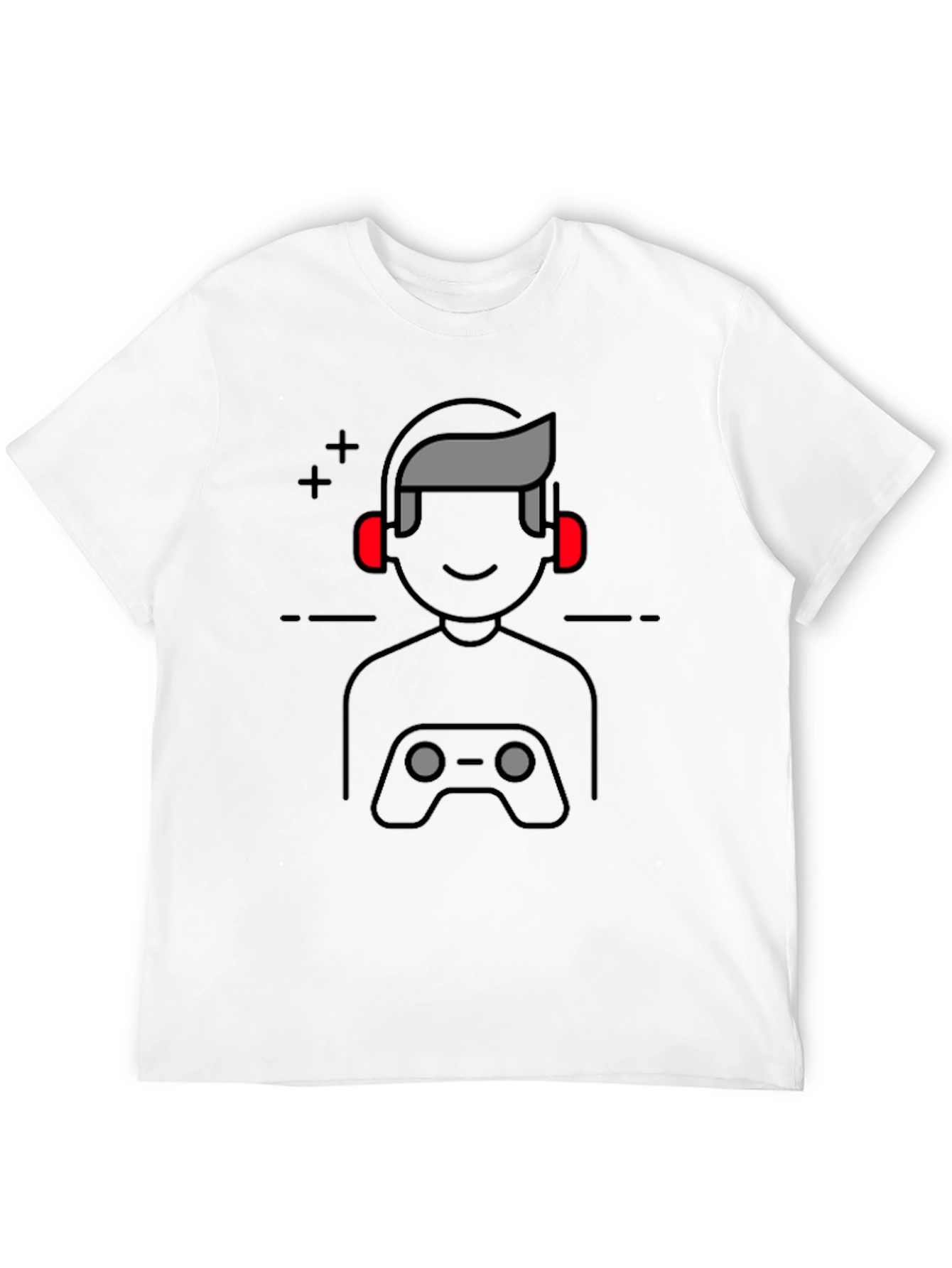 Gamer Icon Graphic Print T-Shirt