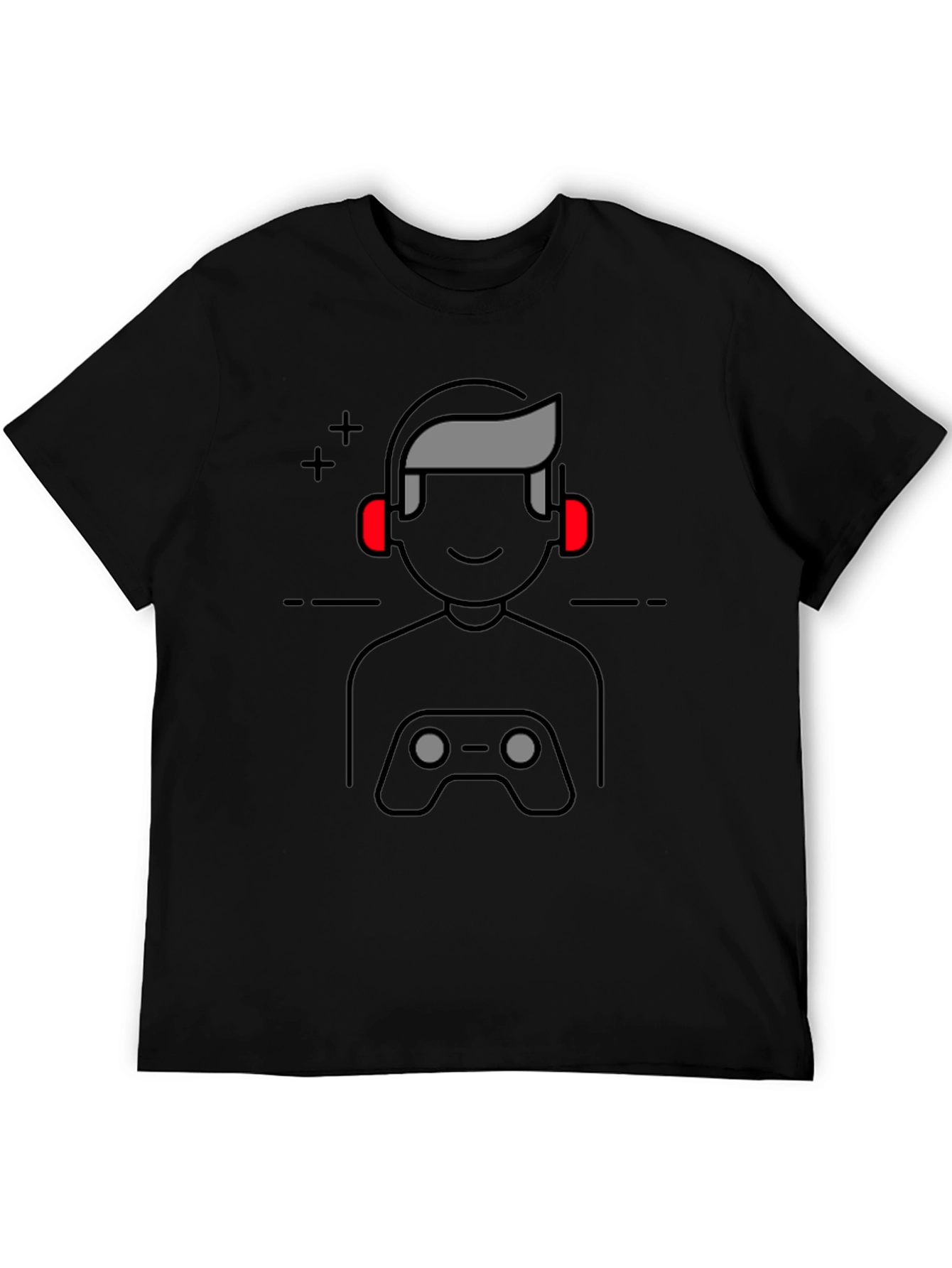 Gamer Icon Graphic Print T-Shirt