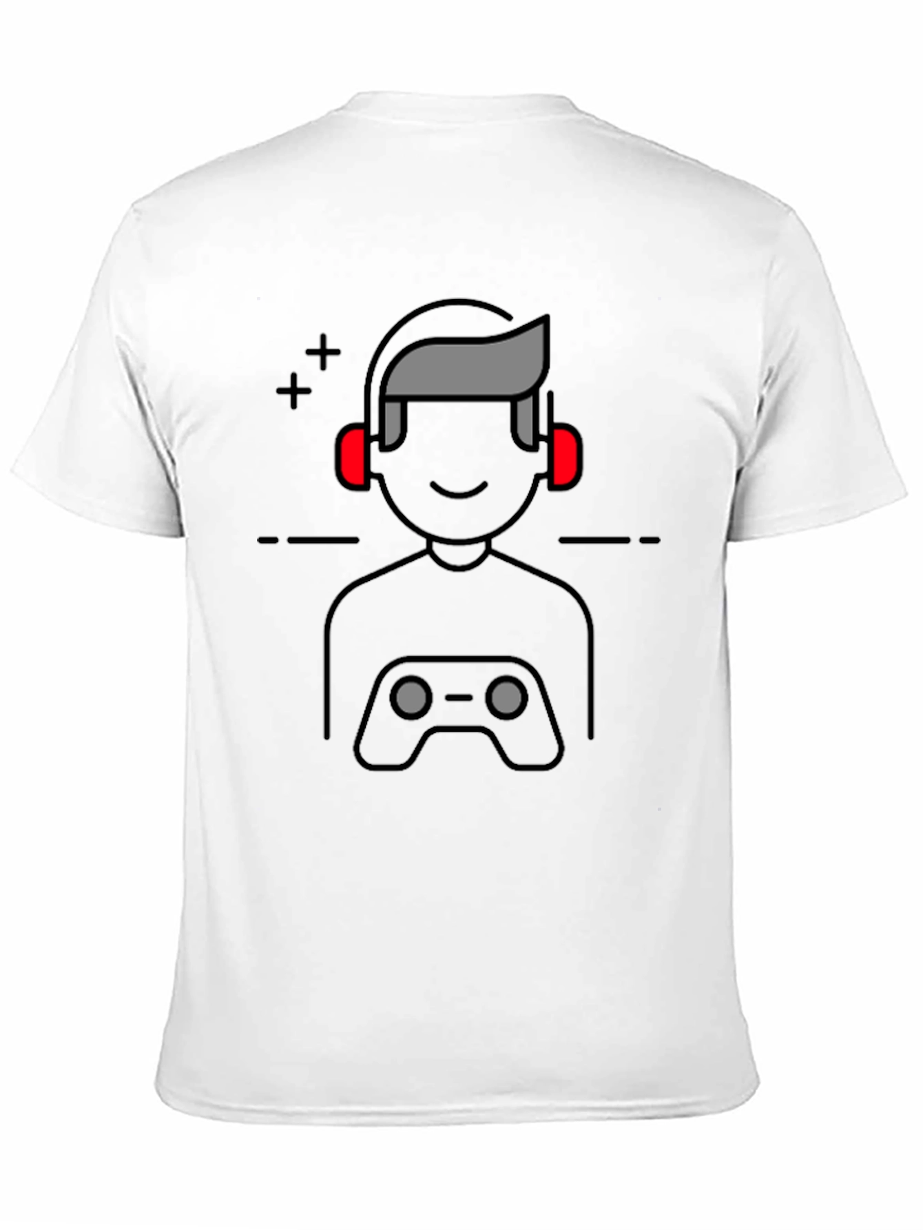 Gamer Icon Graphic Print T-Shirt
