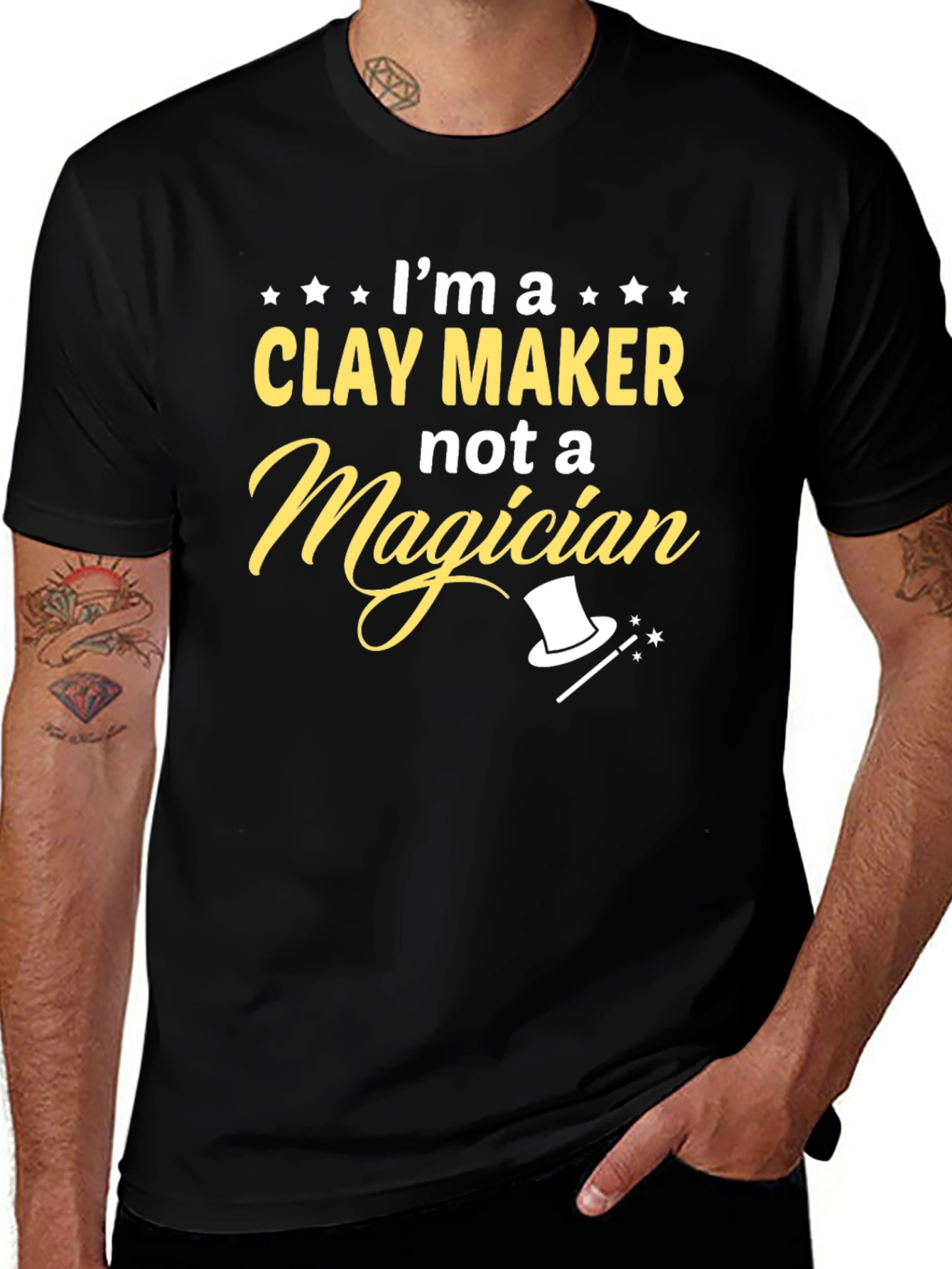Clay Maker Not Magician Graphic Tee