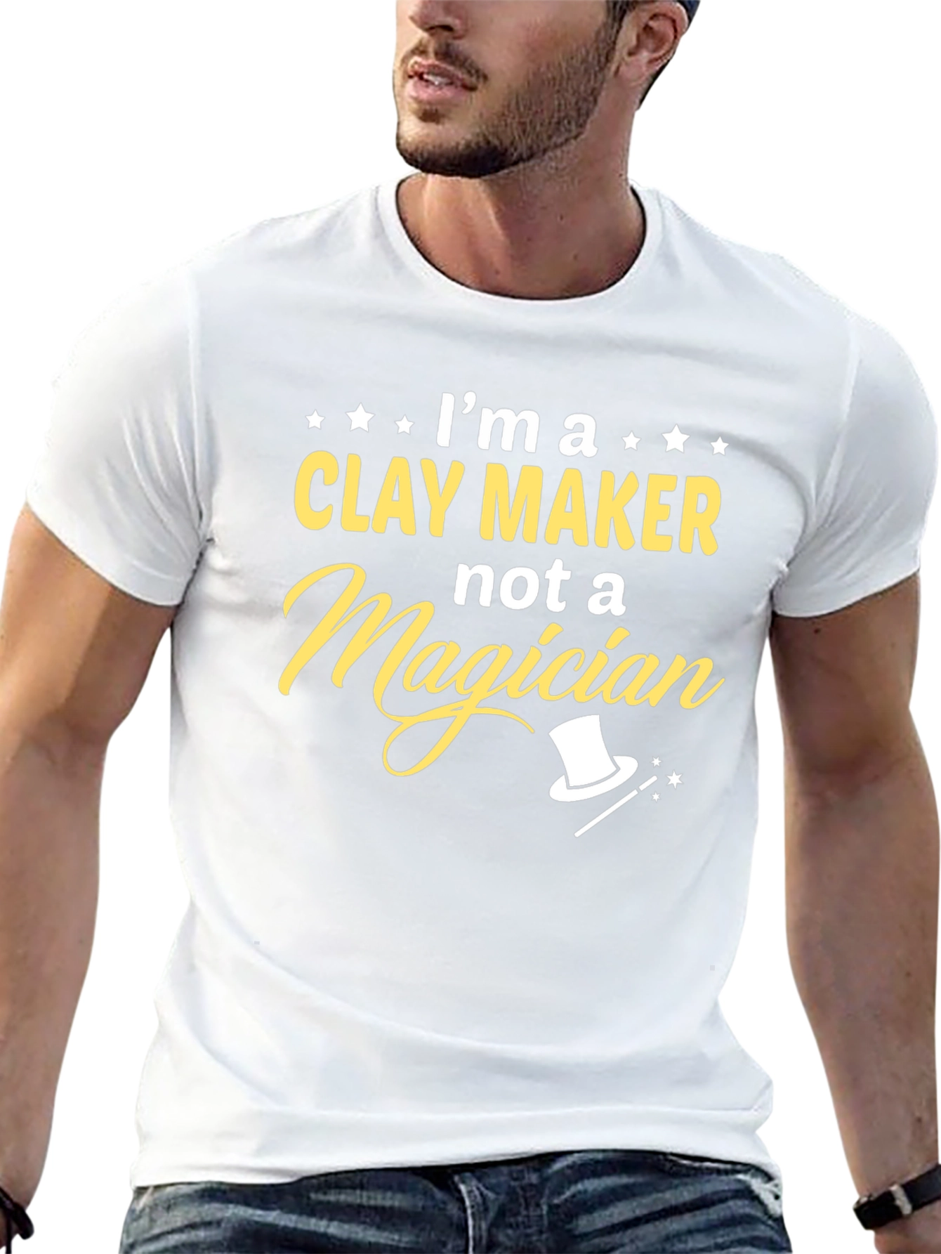 Clay Maker Not Magician Graphic Tee