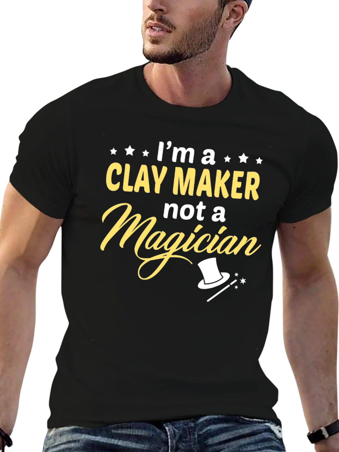Clay Maker Not Magician Graphic Tee