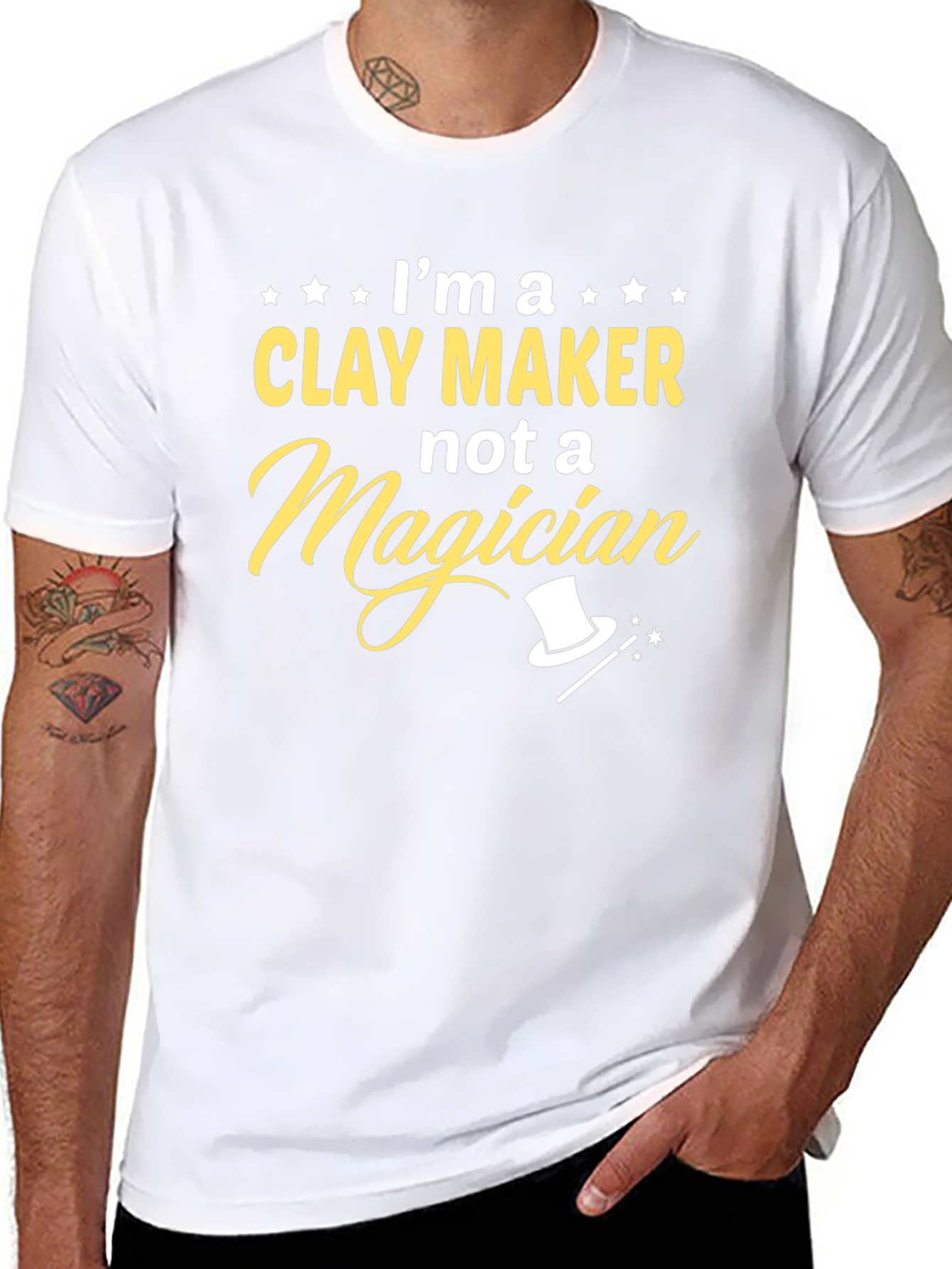 Clay Maker Not Magician Graphic Tee
