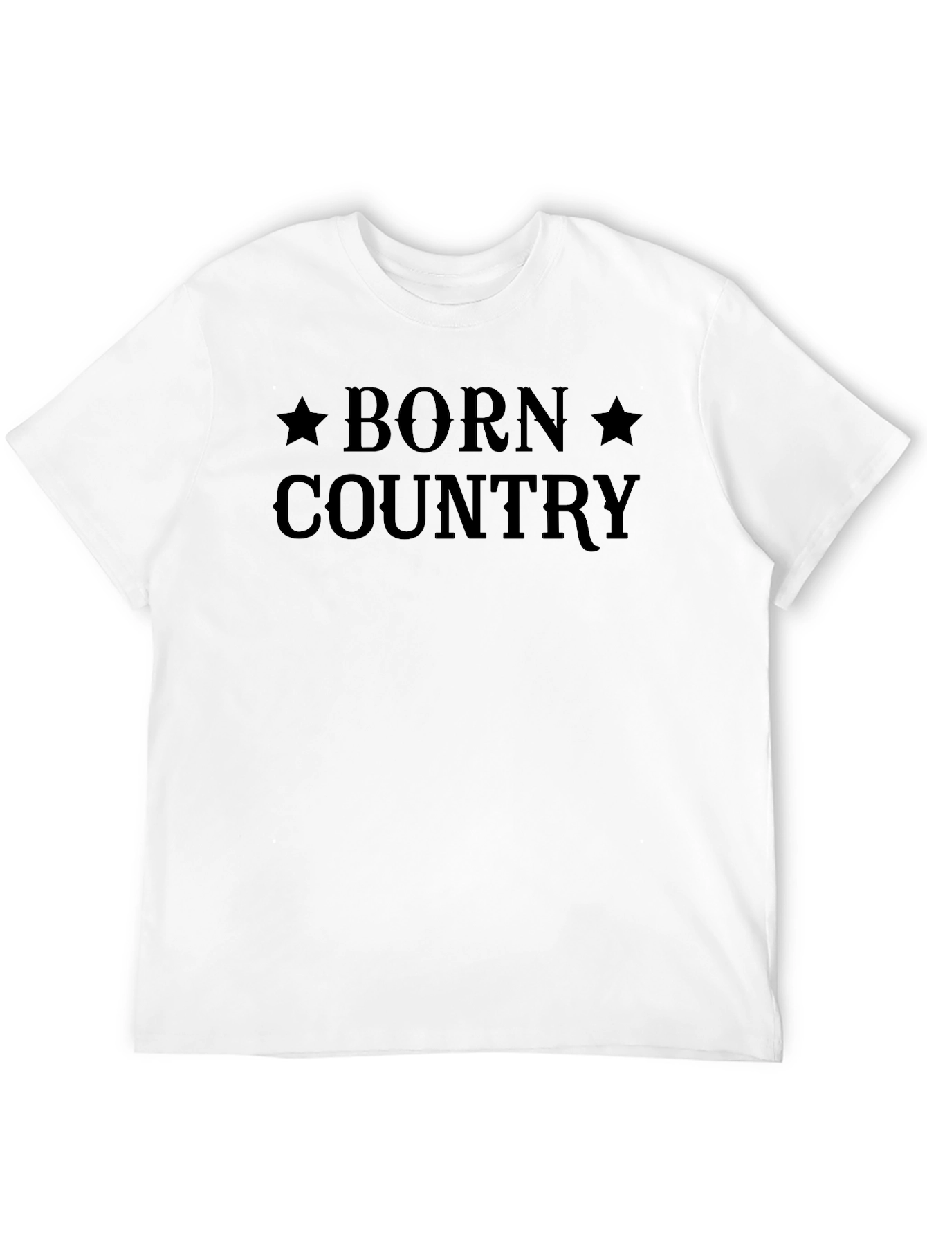 Born Country Graphic Tee - Unisex Black T-Shirt