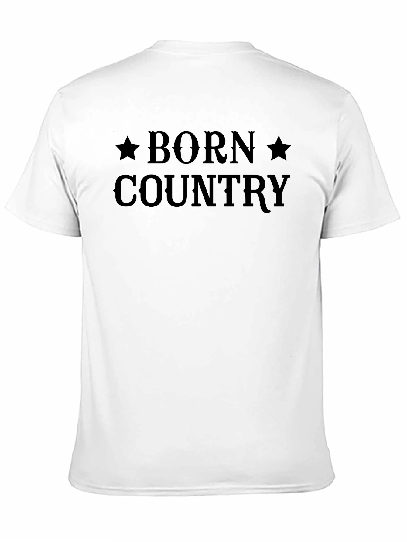 Born Country Graphic Tee - Unisex Black T-Shirt