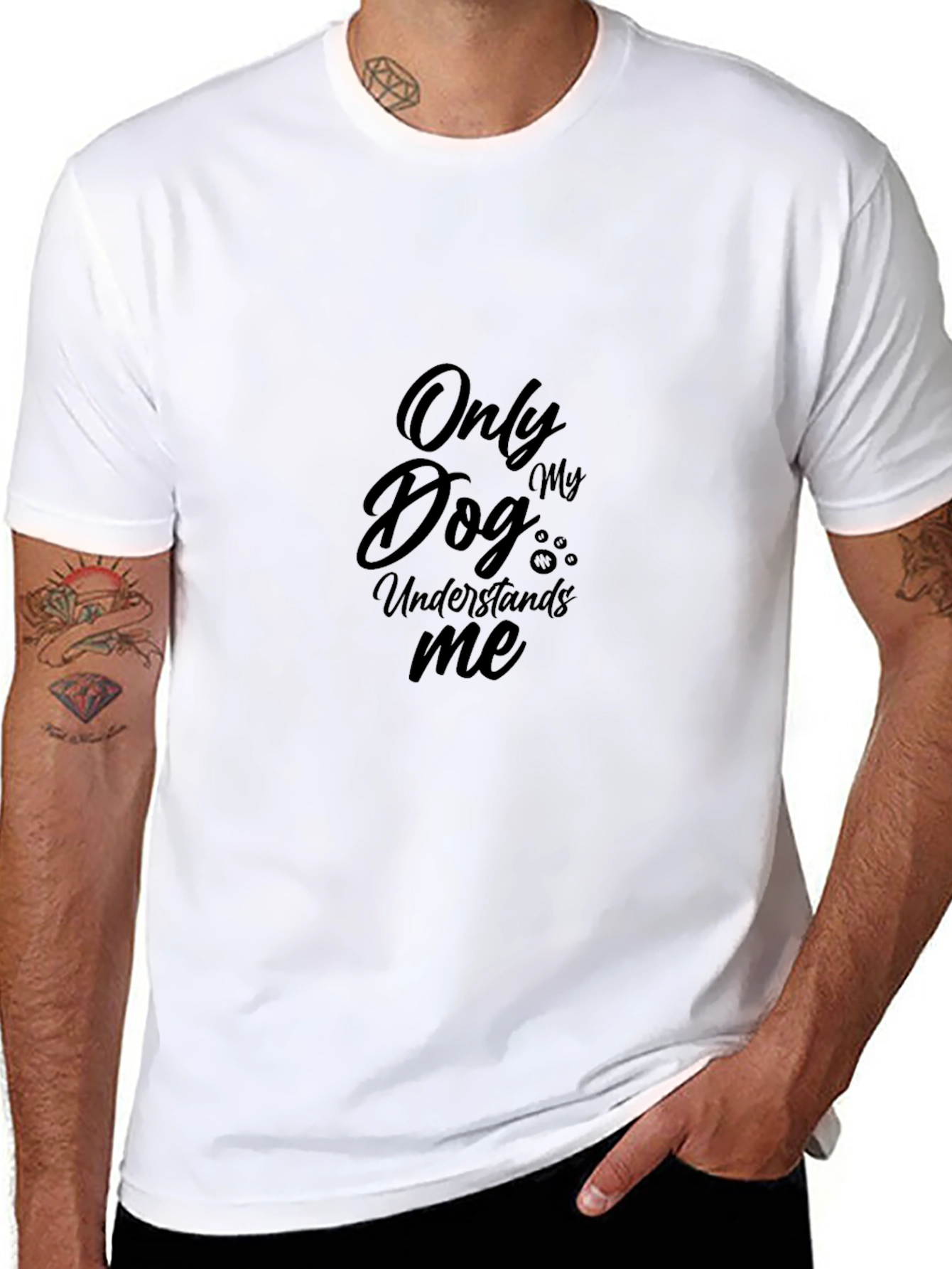 Dog Lover T-Shirt - Only My Dog Understands Me