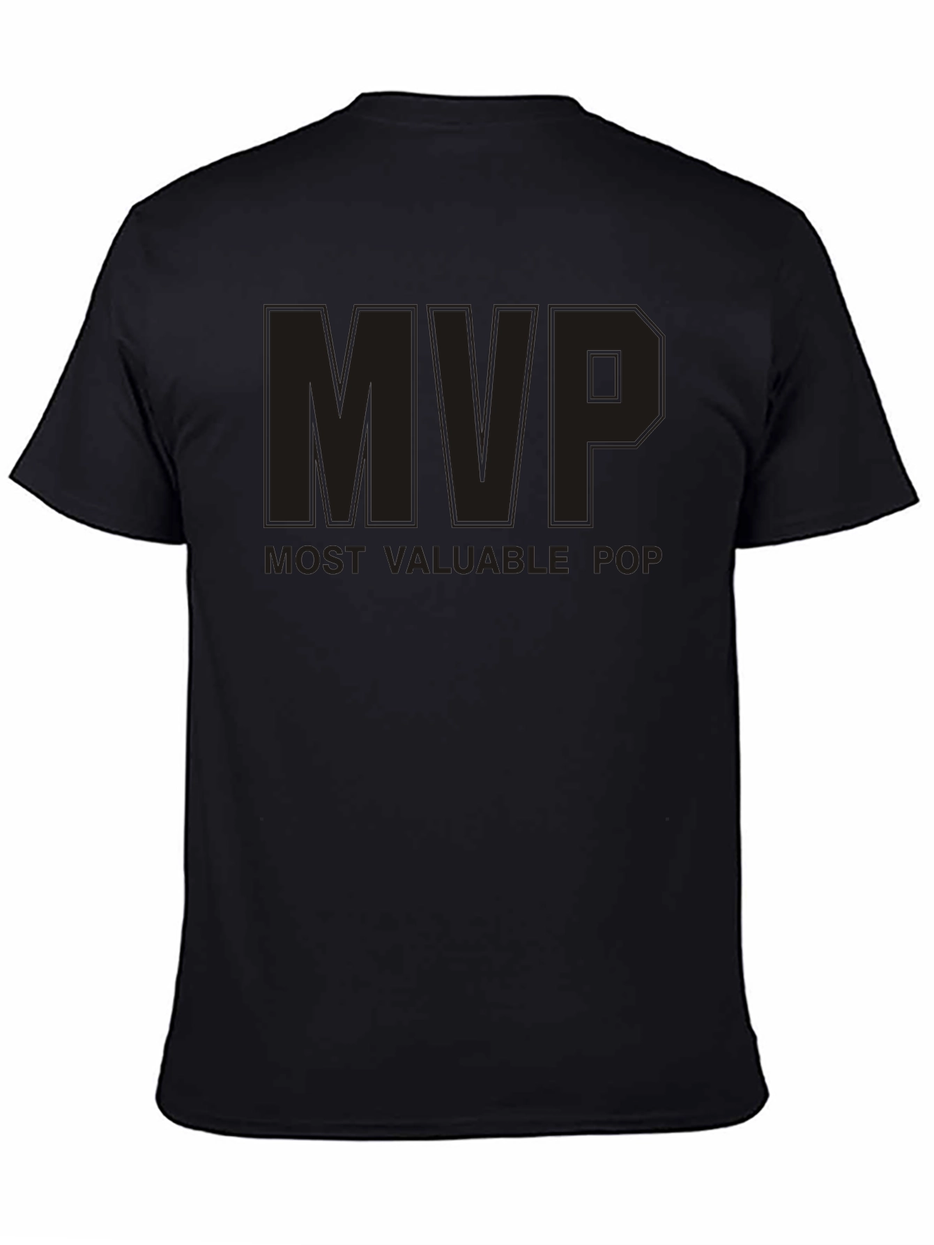 MVP Most Valuable Pop T-Shirt - Black Cotton Blend