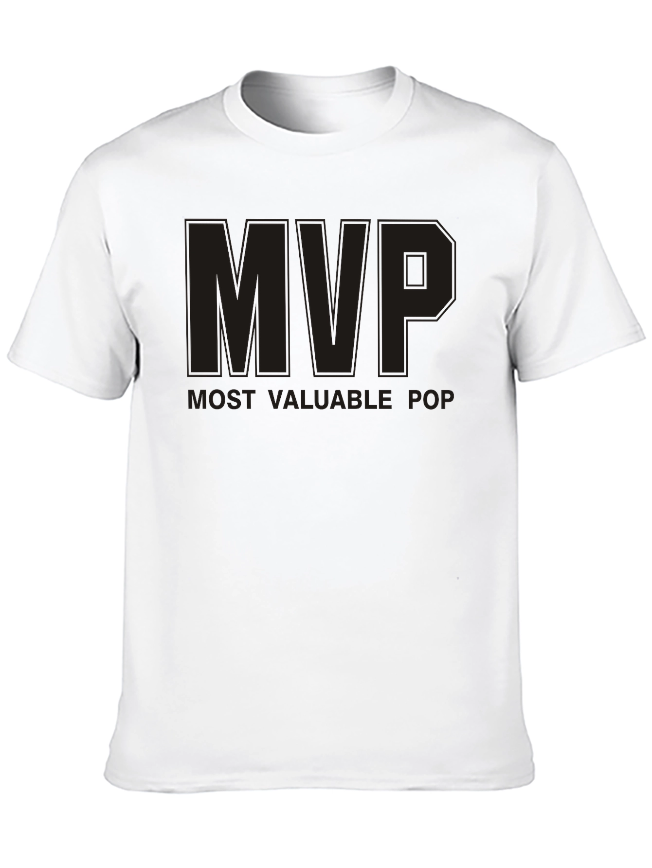 MVP Most Valuable Pop T-Shirt - Black Cotton Blend