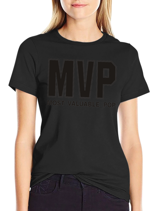 MVP Most Valuable Pop T-Shirt - Black Cotton Blend