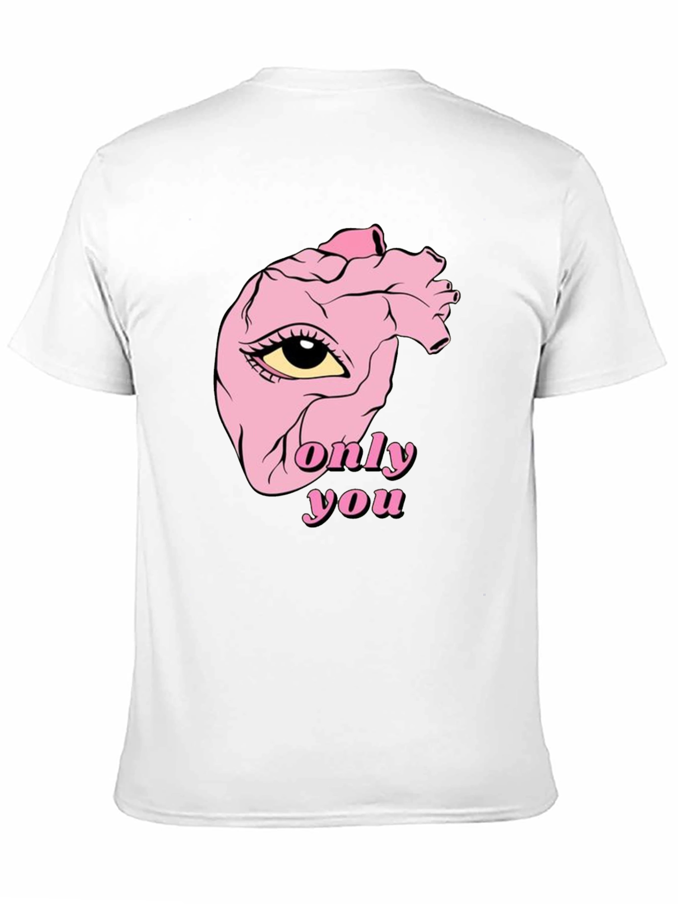 Only You Heart Eye Black T-Shirt