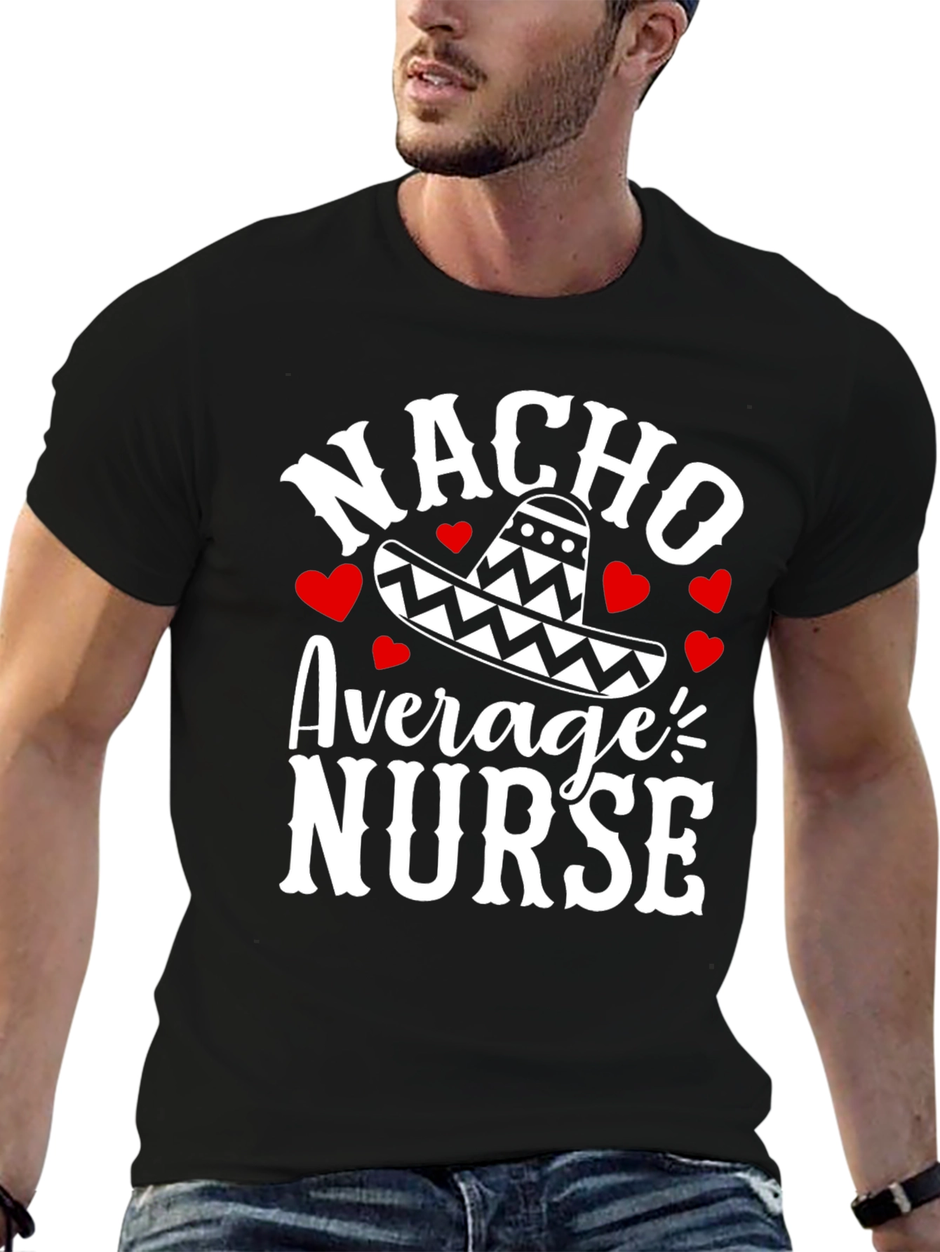 Nacho Average Nurse Graphic T-Shirt