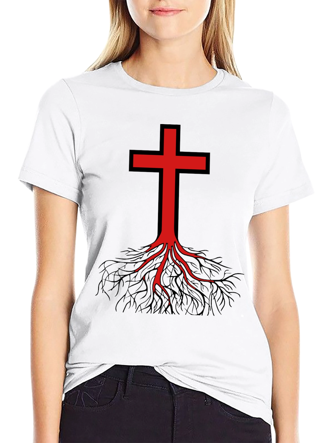 Rooted Faith Graphic Tee - Black