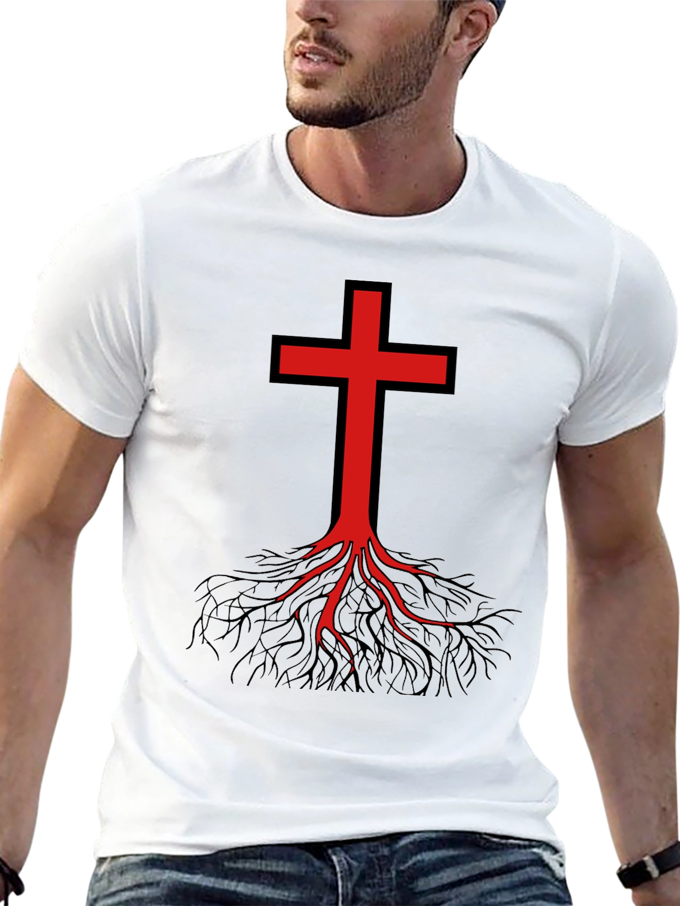 Rooted Faith Graphic Tee - Black