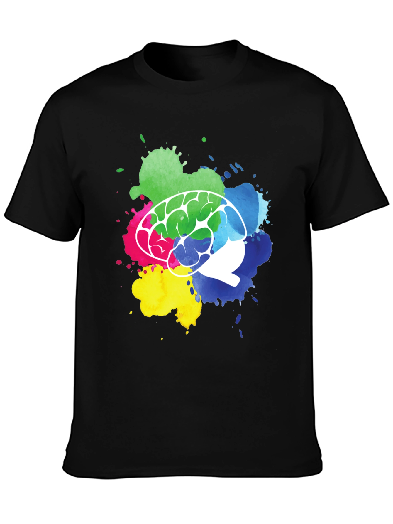 Colorful Brain Splatter T-Shirt