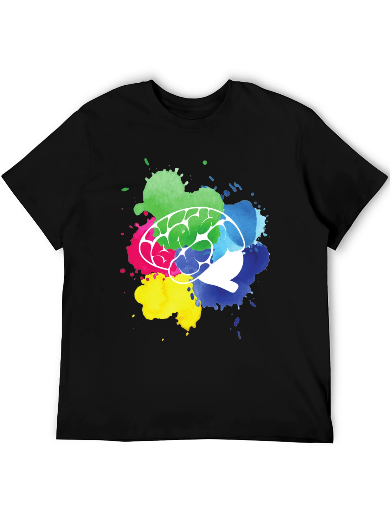 Colorful Brain Splatter T-Shirt