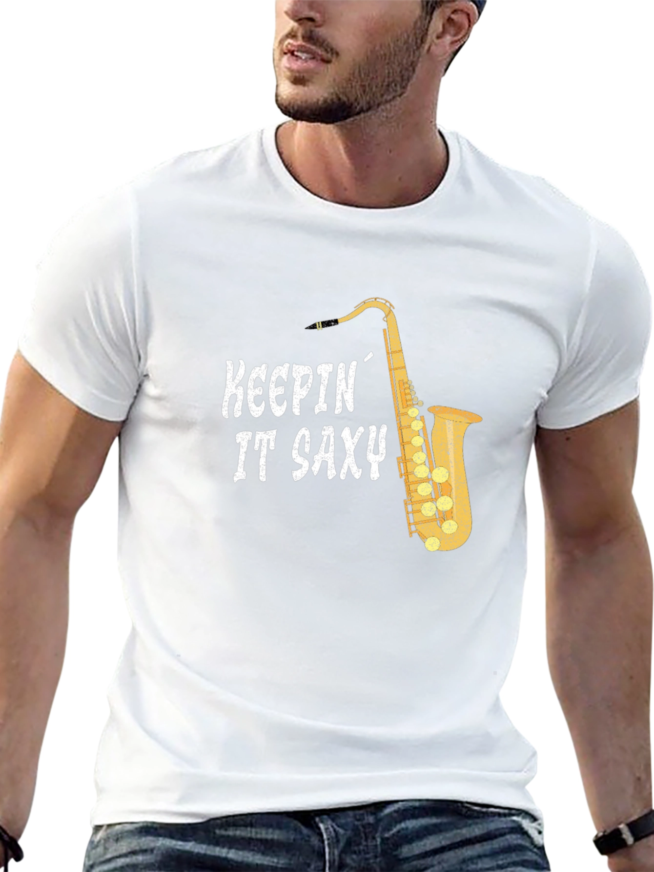 Keepin It Saxy T-Shirt - Saxophone Player Tee