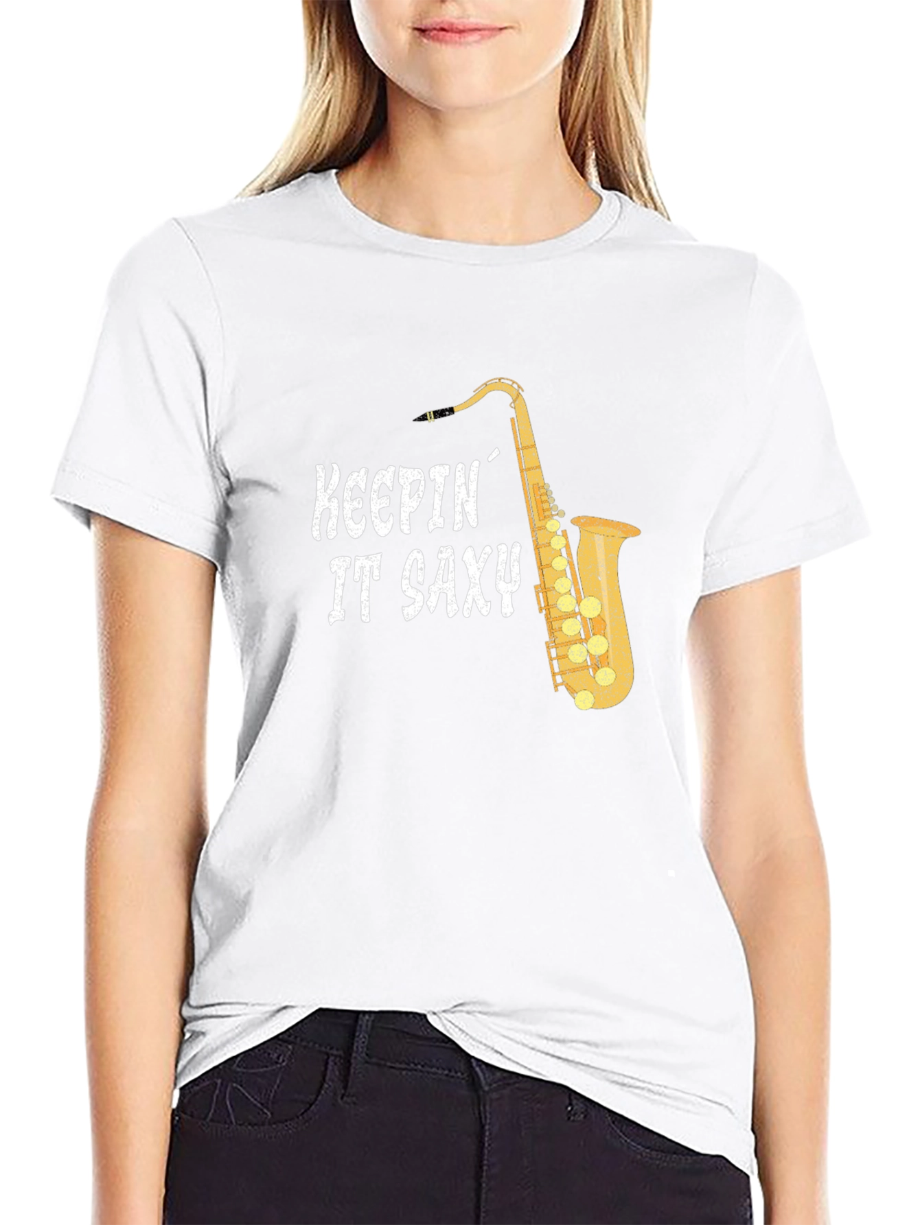 Keepin It Saxy T-Shirt - Saxophone Player Tee