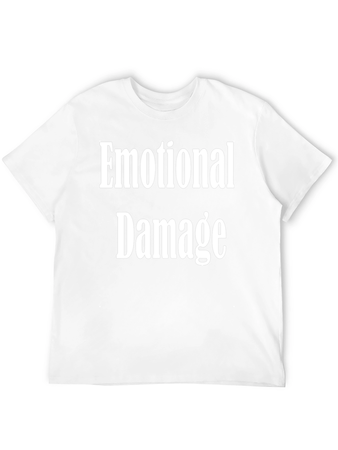 Emotional Damage Graphic Tee - Soft Cotton Black T-Shirt