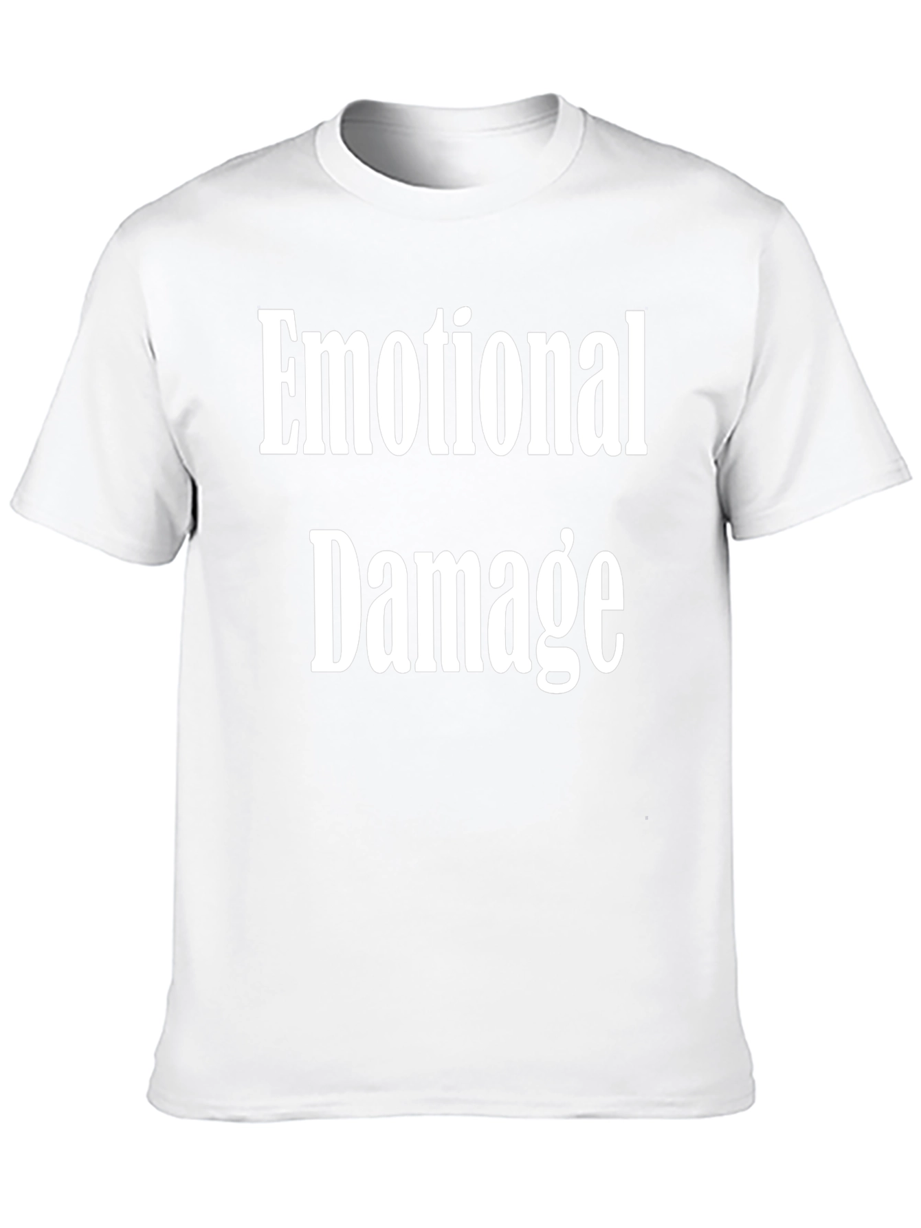 Emotional Damage Graphic Tee - Soft Cotton Black T-Shirt