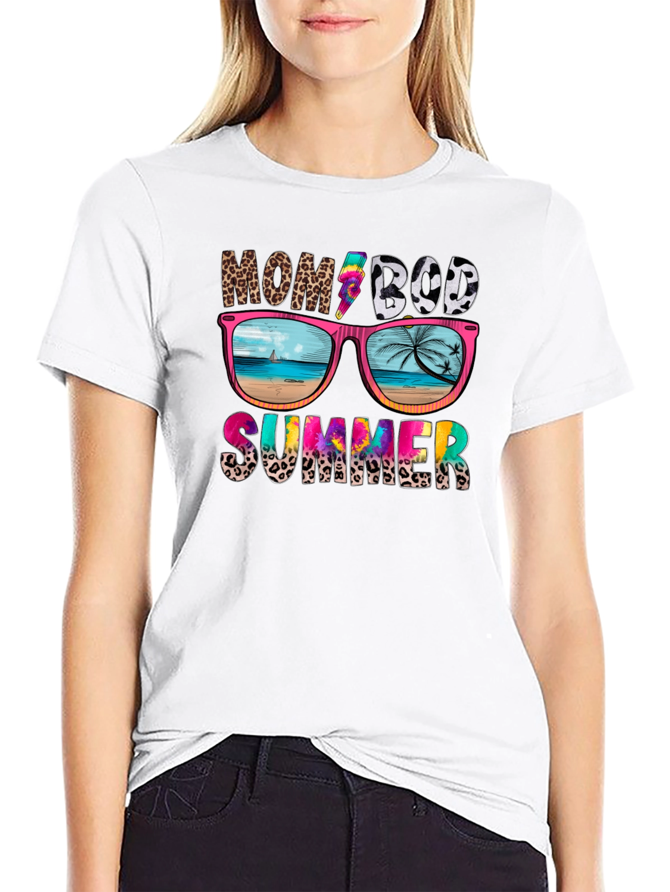 Mom Bod Summer T-Shirt Graphic Tee