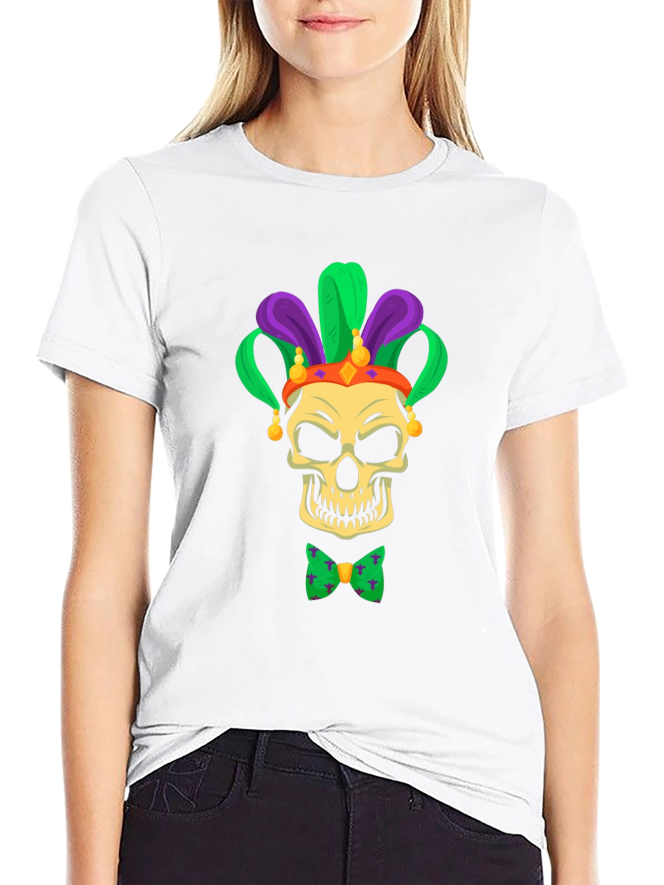 Mardi Gras Skull T-Shirt - Party Ready