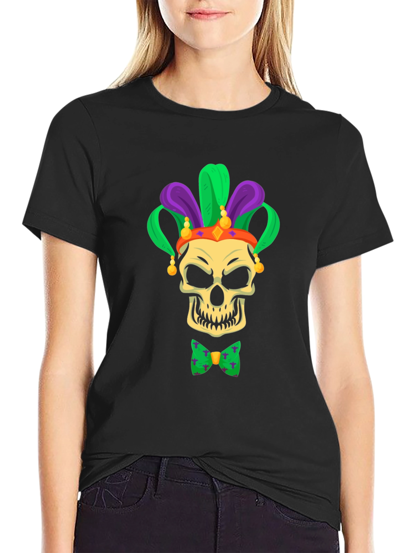 Mardi Gras Skull T-Shirt - Party Ready