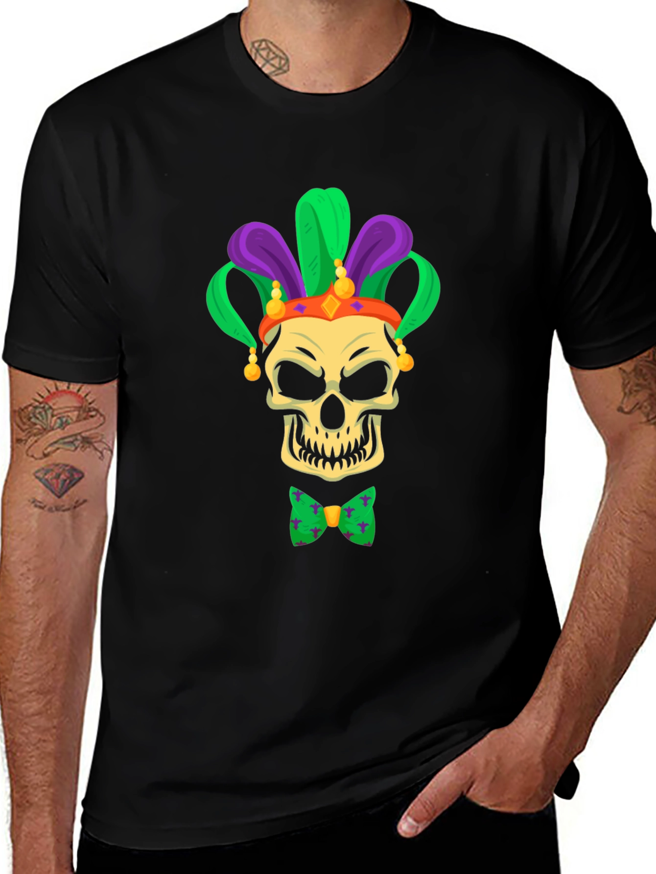 Mardi Gras Skull T-Shirt - Party Ready