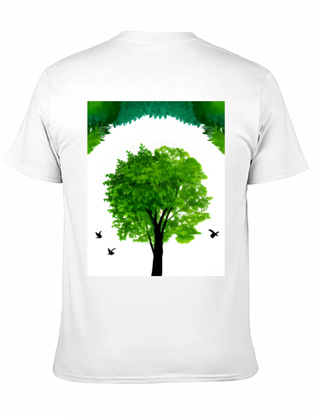 Nature Tree Graphic Black T-Shirt
