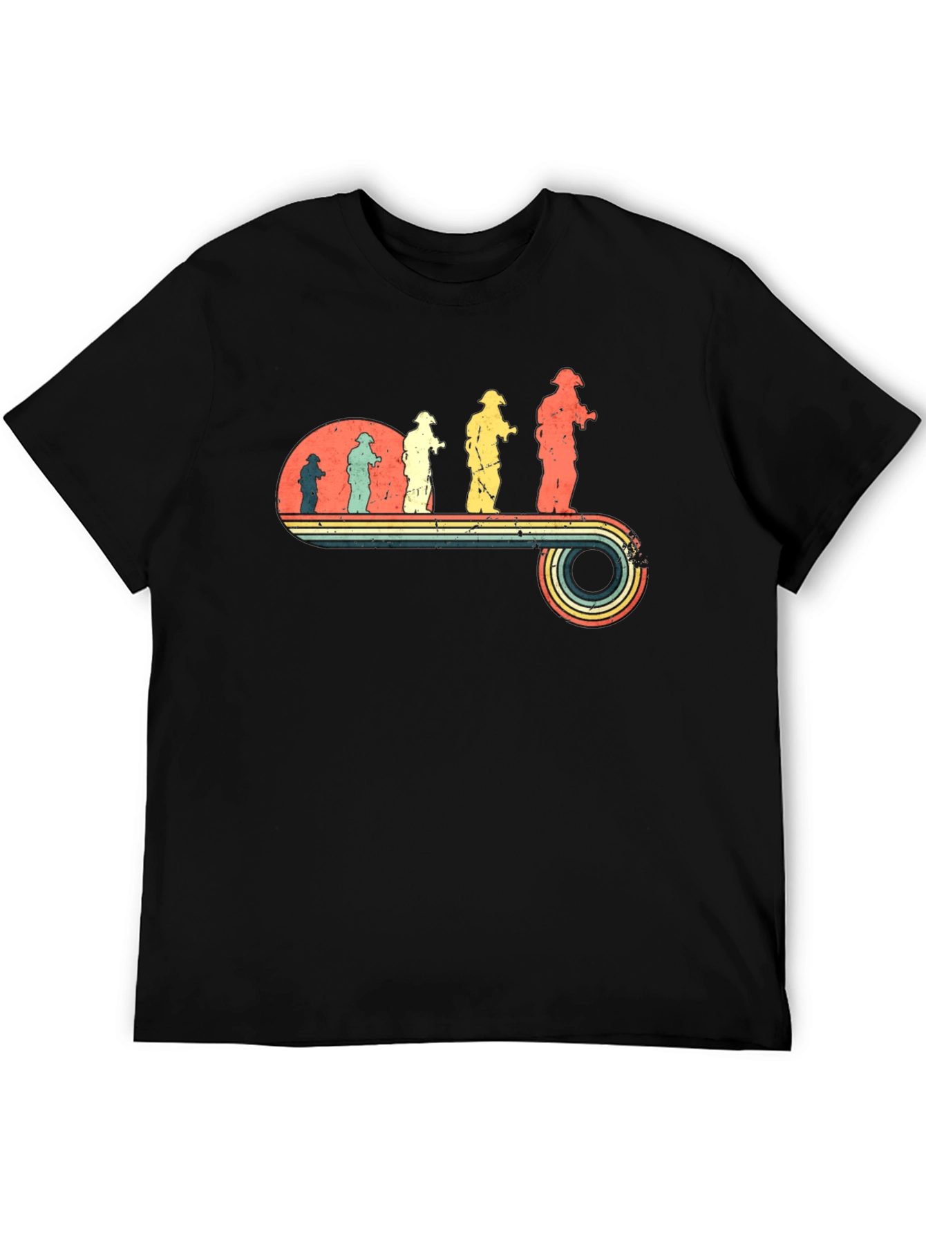 Retro Firefighter Evolution T-Shirt
