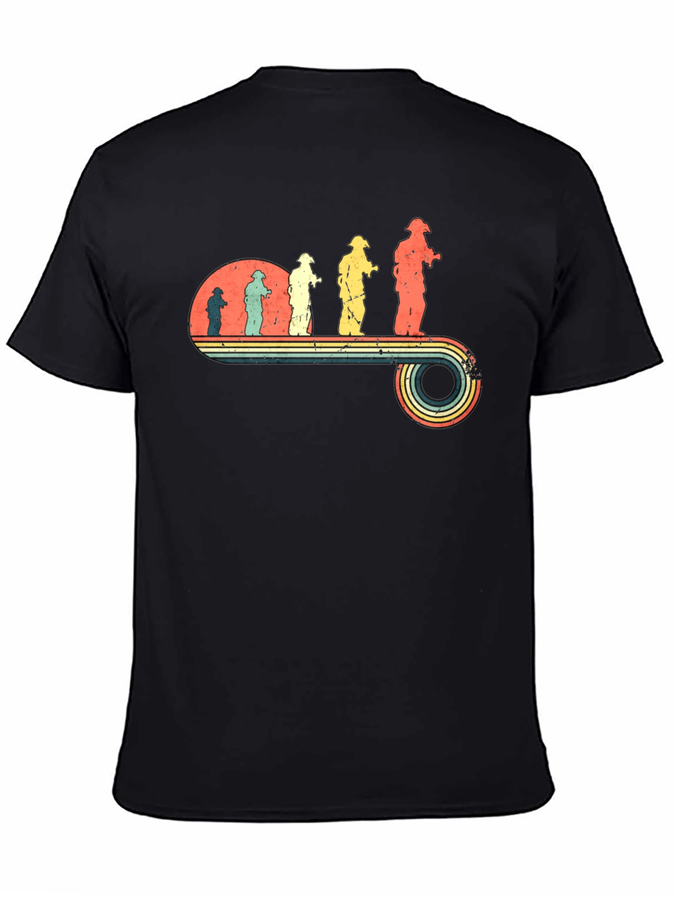 Retro Firefighter Evolution T-Shirt
