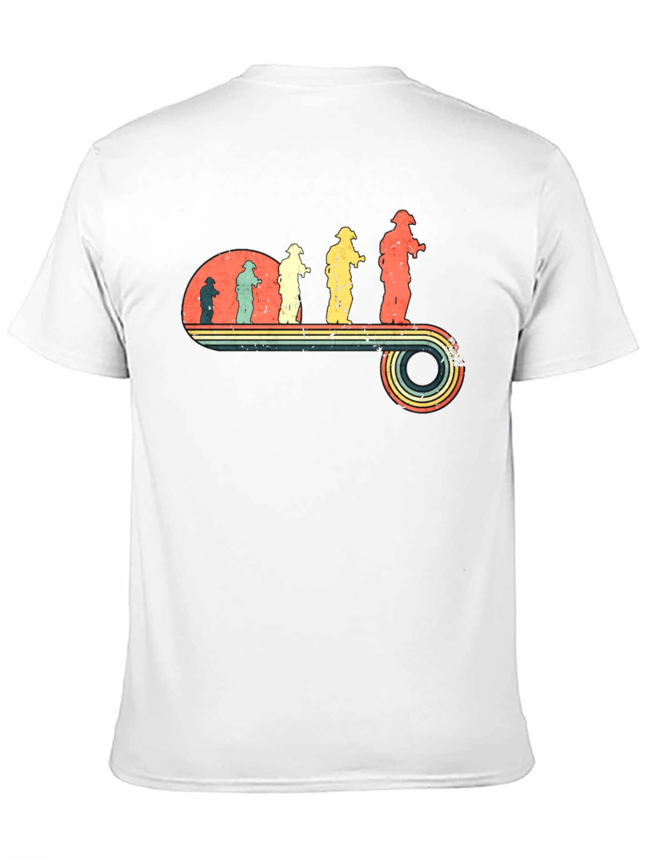Retro Firefighter Evolution T-Shirt