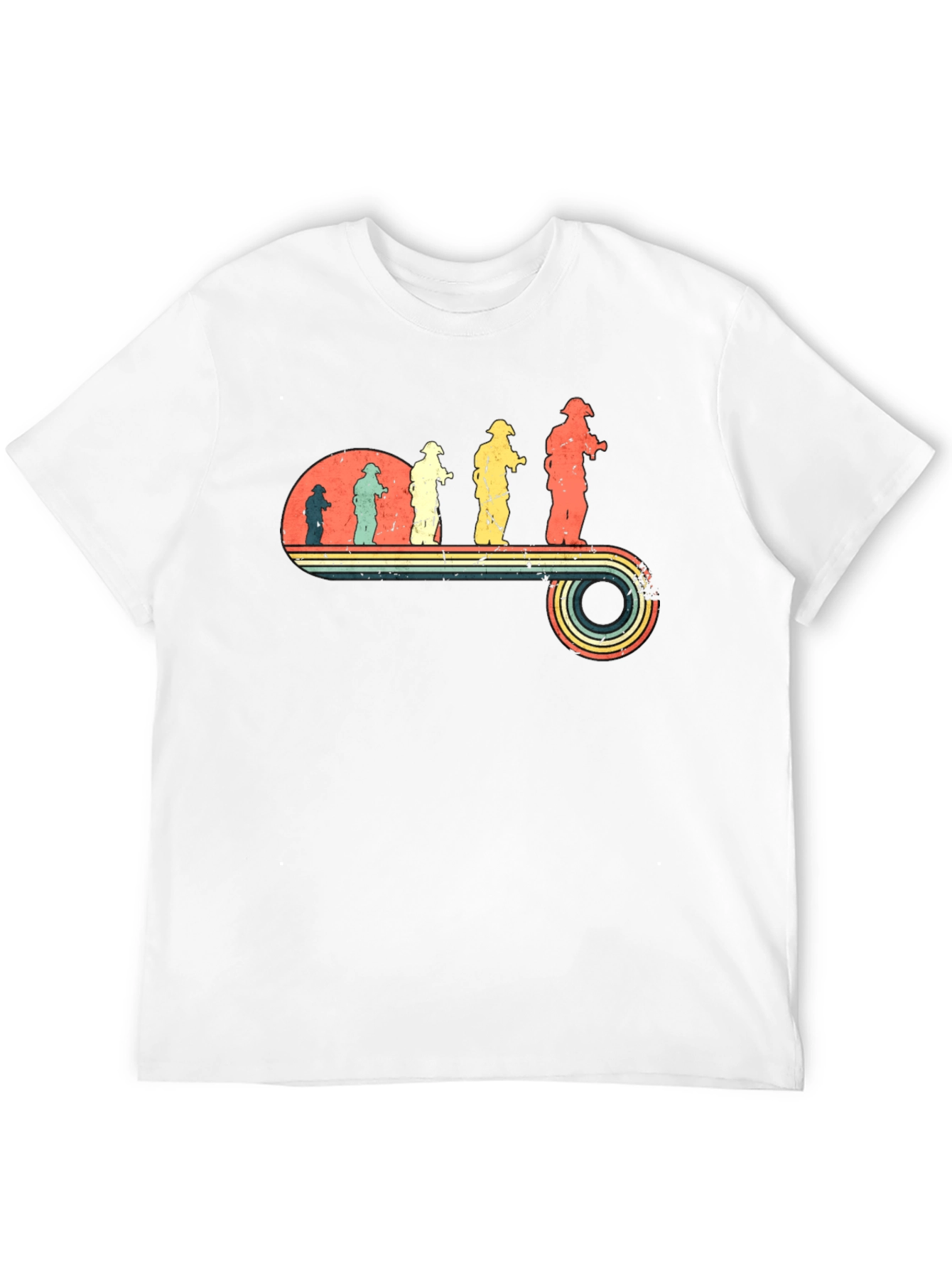 Retro Firefighter Evolution T-Shirt