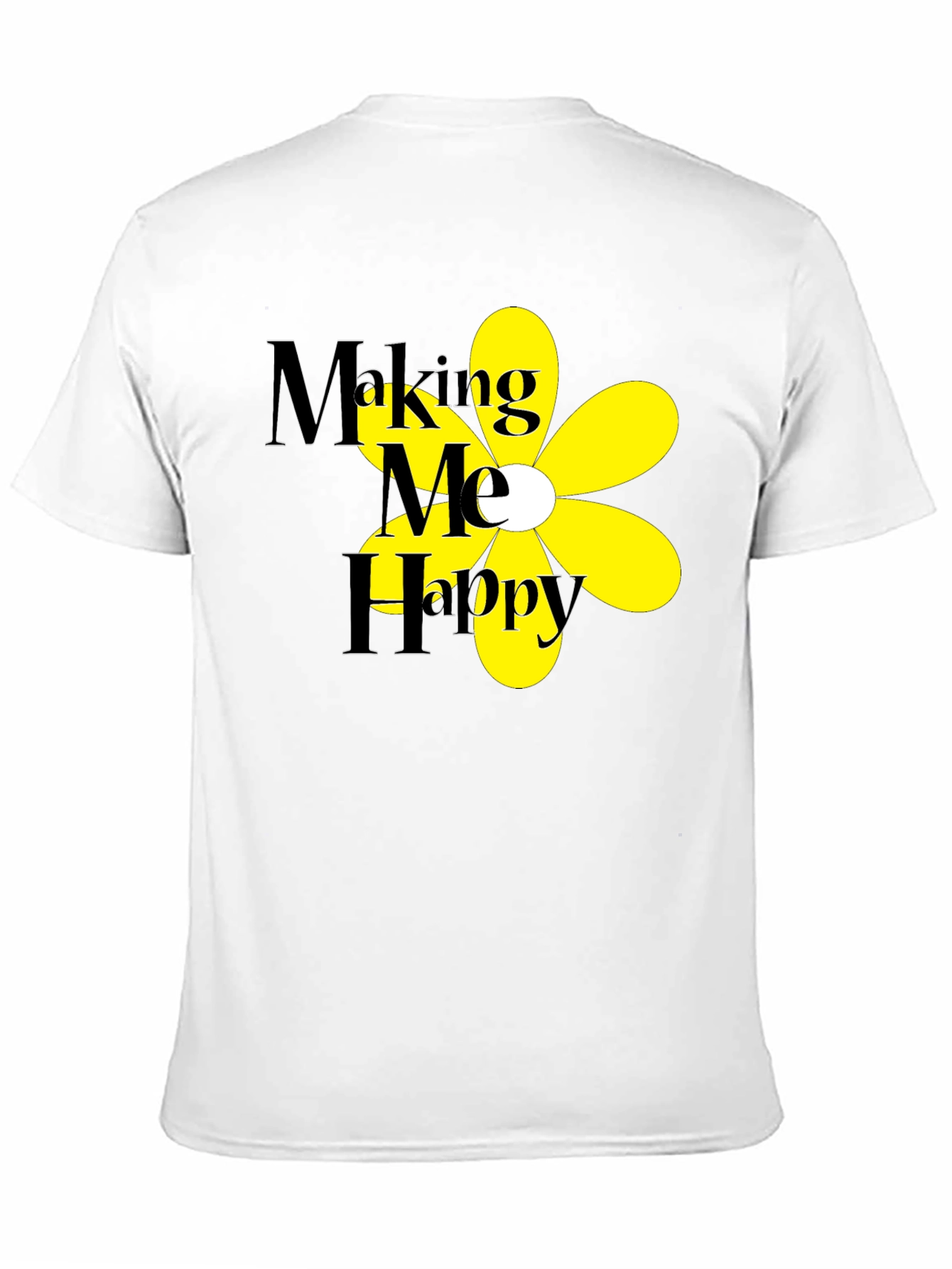 Making Me Happy T-Shirt - Black Floral Tee