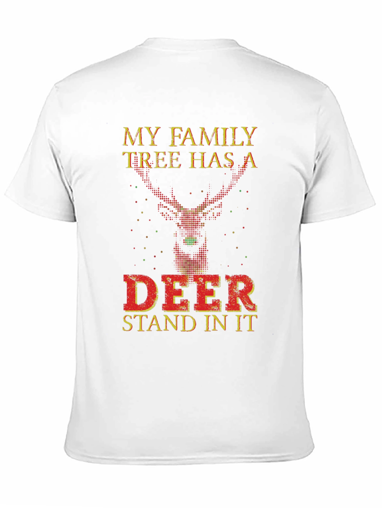 Funny Deer Family Tree Novelty T-Shirt